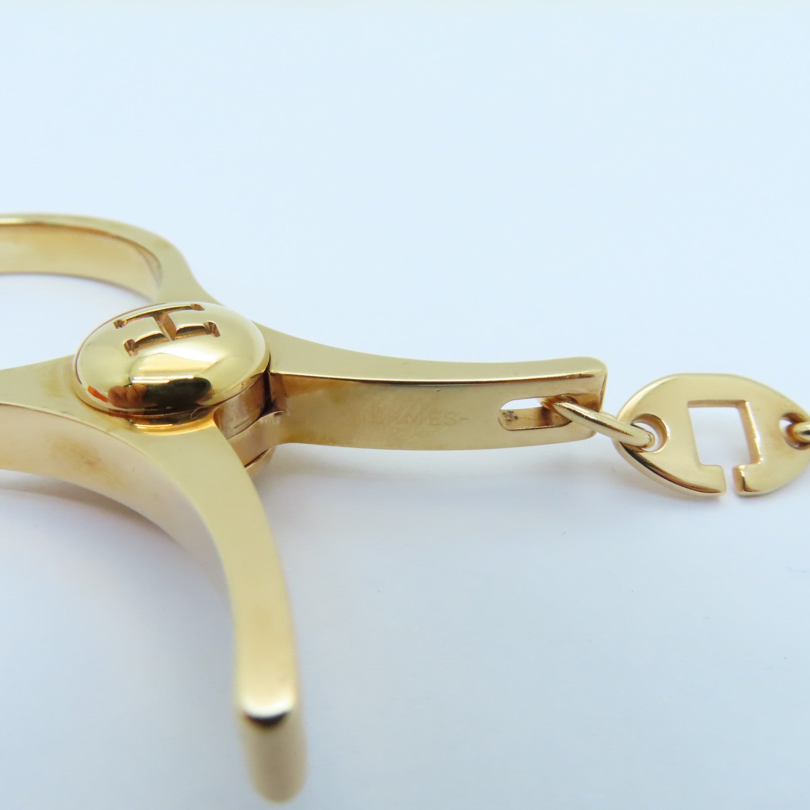 HERMES Metal Filon Glore Clip Gold
