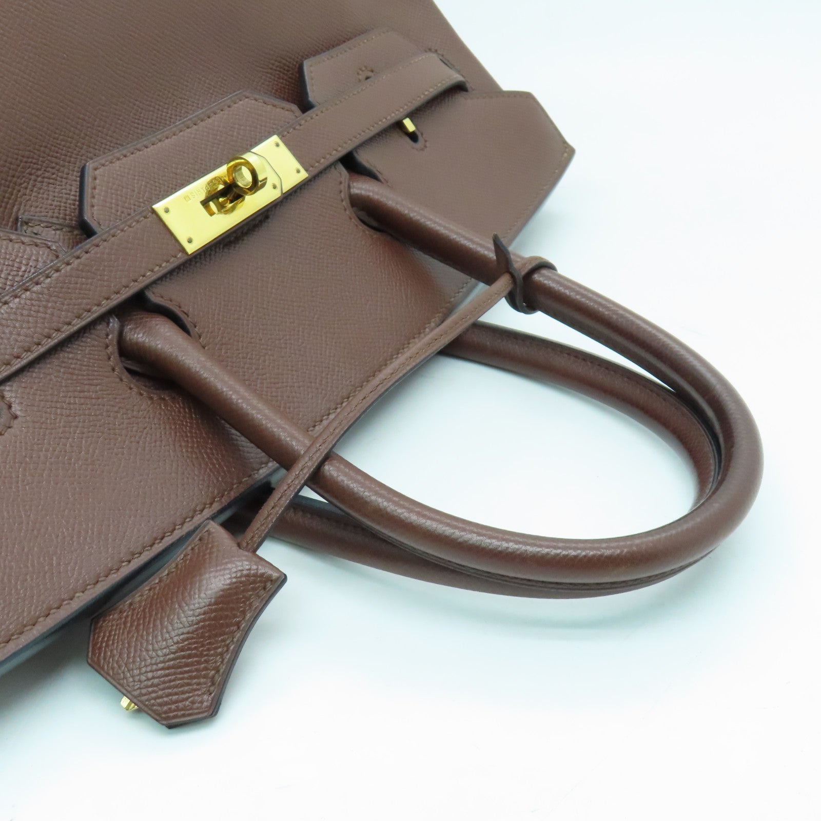HERMES VGC皮革Birkin 35金扣手挽袋啡色