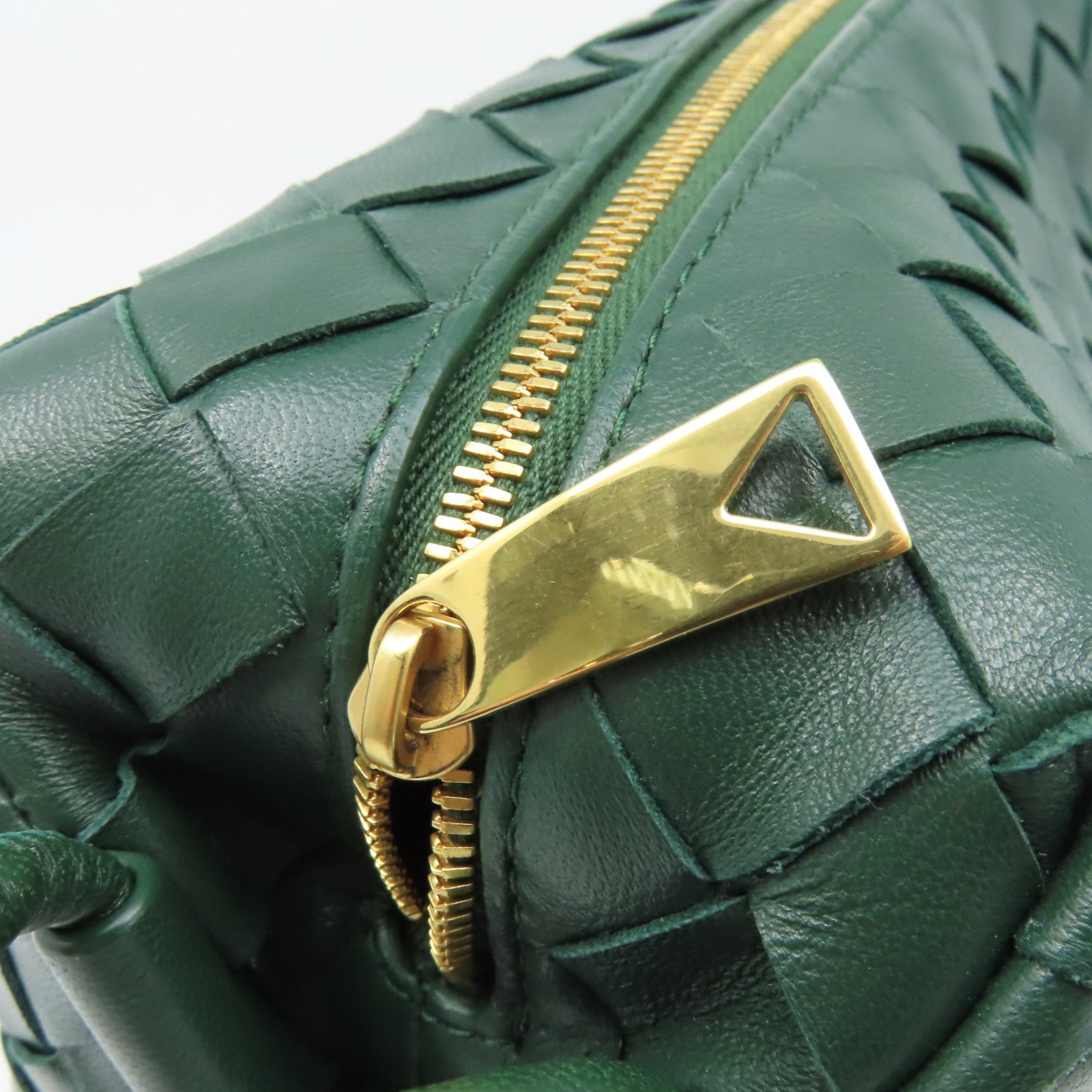BOTTEGA VENETA 織紋皮革Shoulder Bag肩背袋綠色