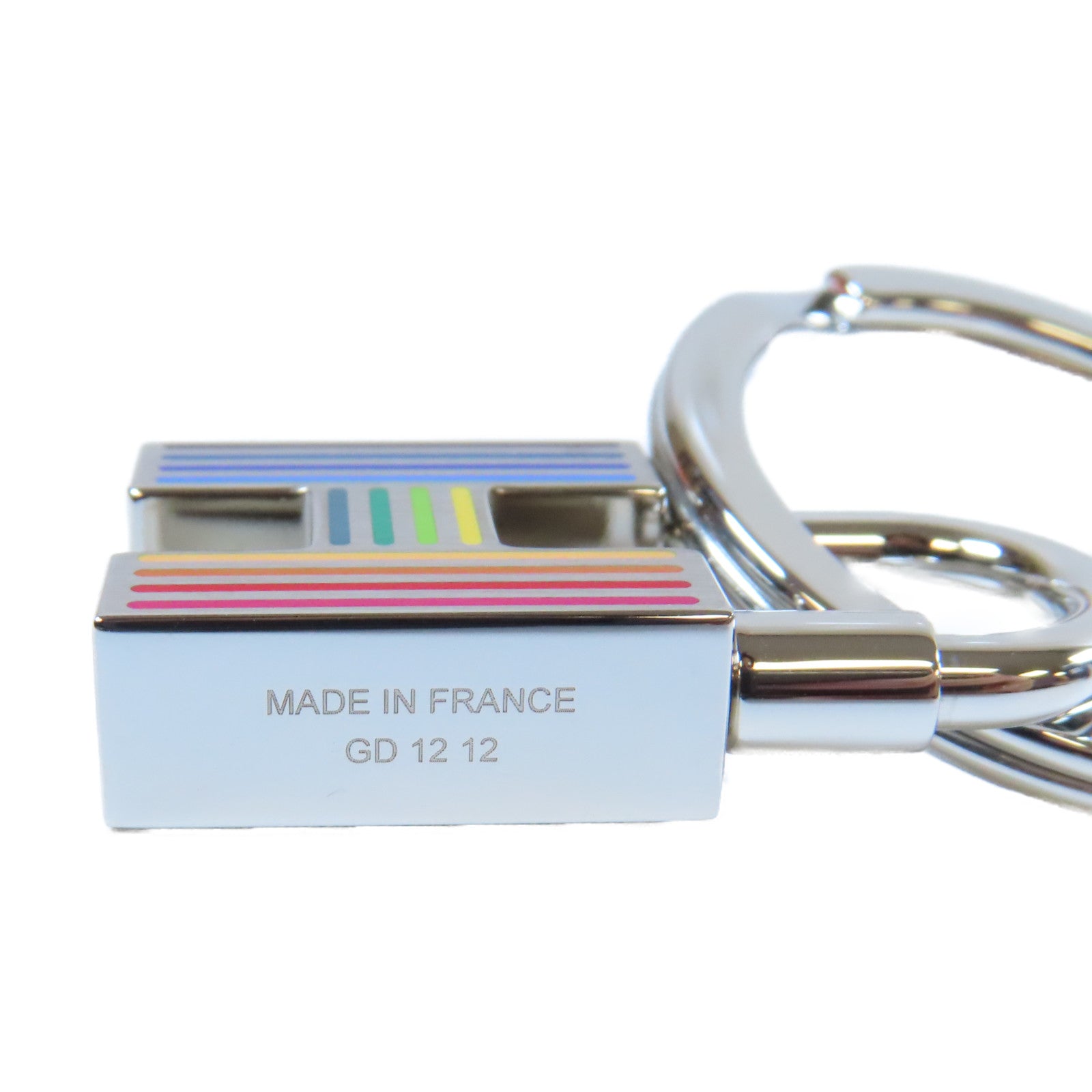 HERMES 金屬Key Ring鑰匙圈銀色/彩色