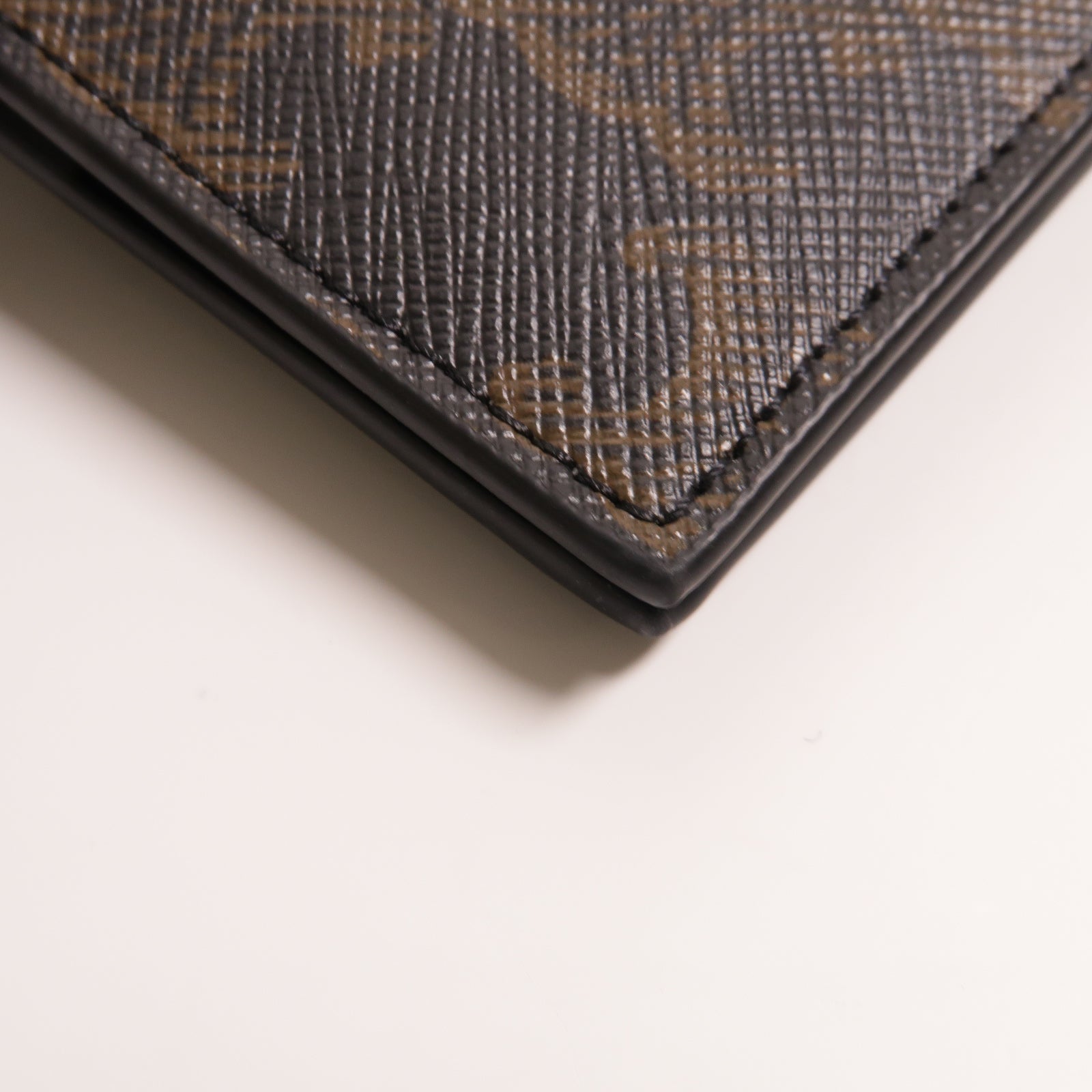 CELINE 塗層帆布Vertical Card Case卡片套啡色