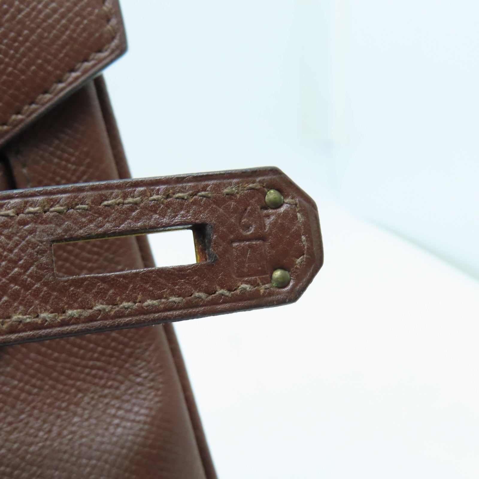 HERMES VGC皮革Birkin 35金扣手挽袋啡色
