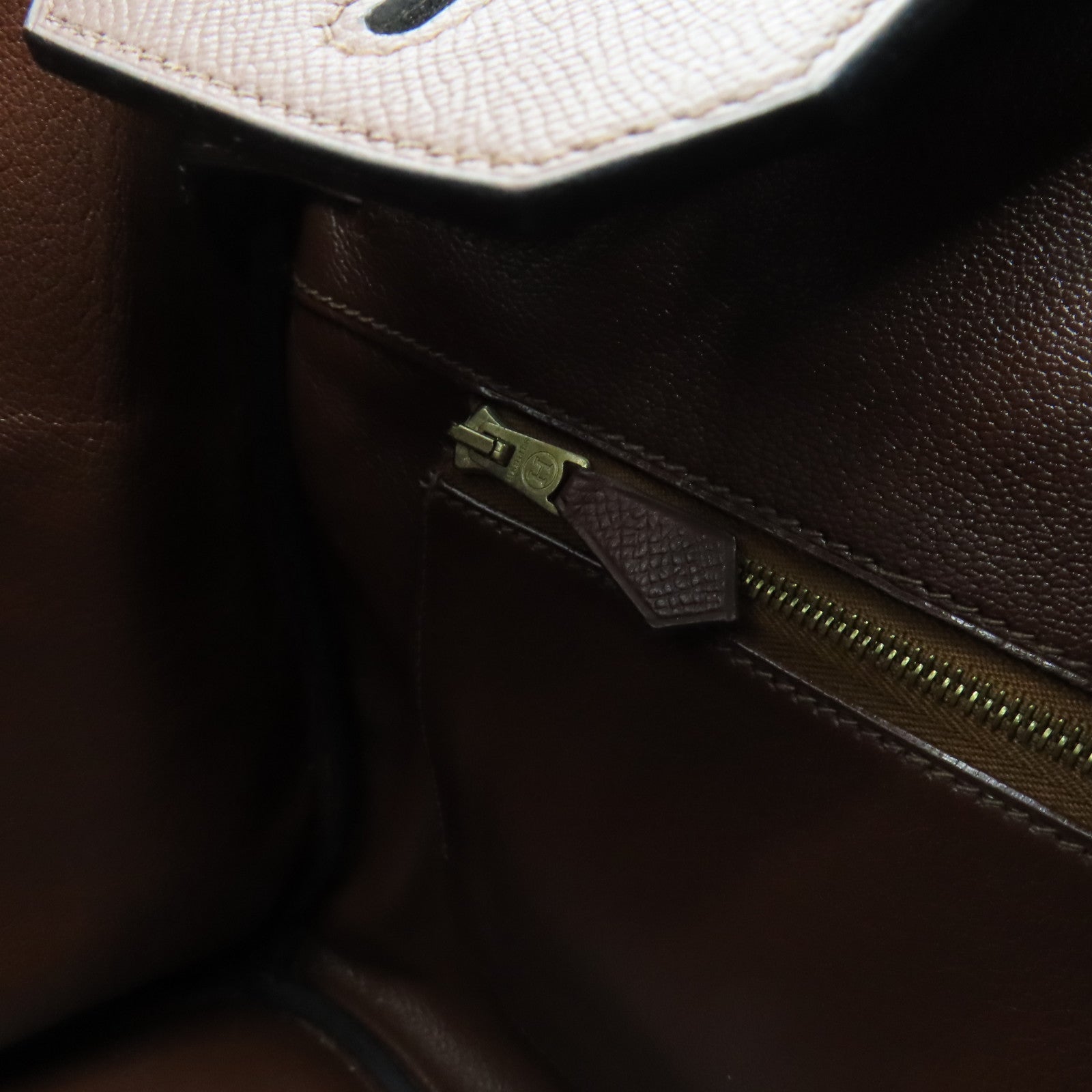 HERMES VGC皮革Birkin 35金扣手挽袋啡色