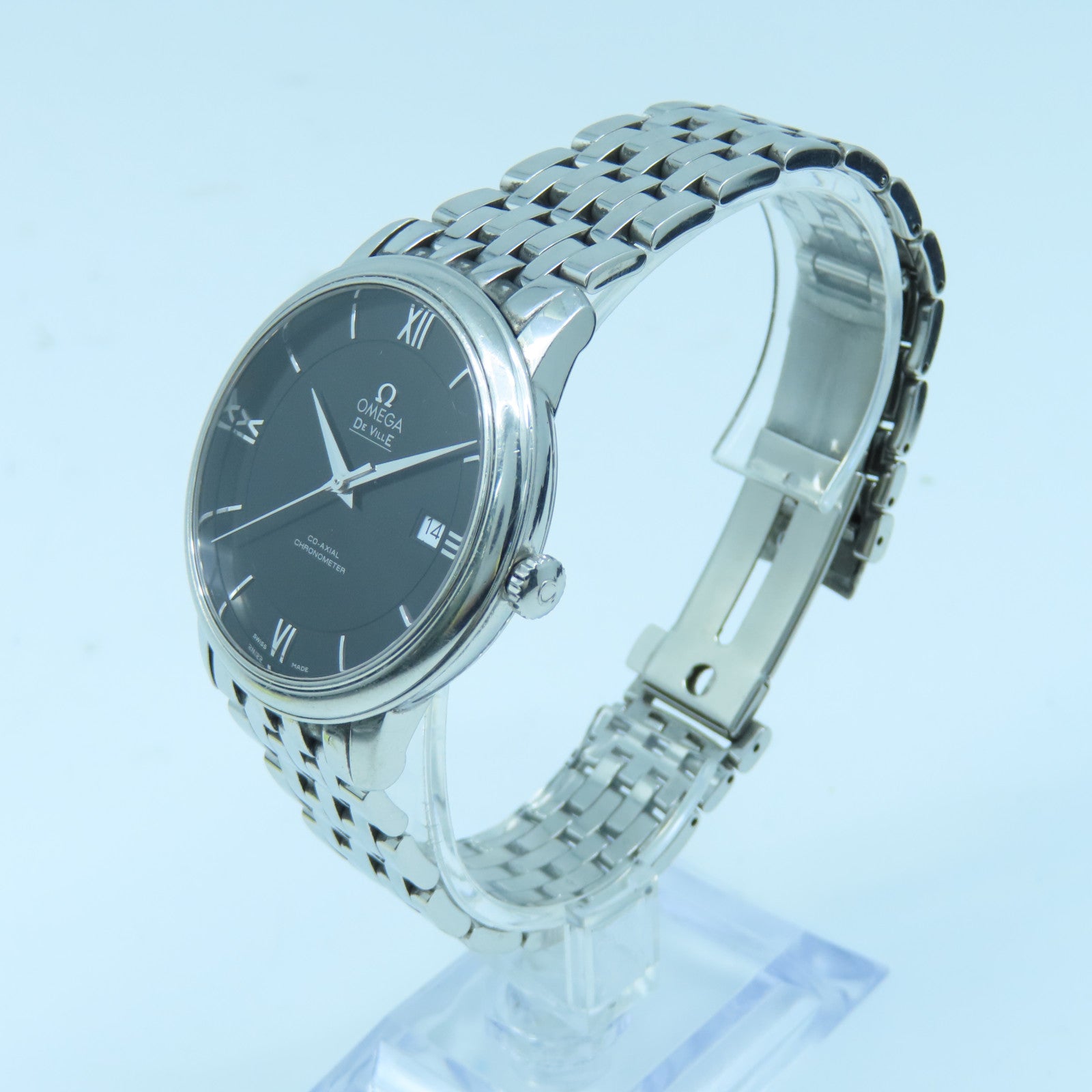 OMEGA DE Ville不锈钢手表自动机芯黑色