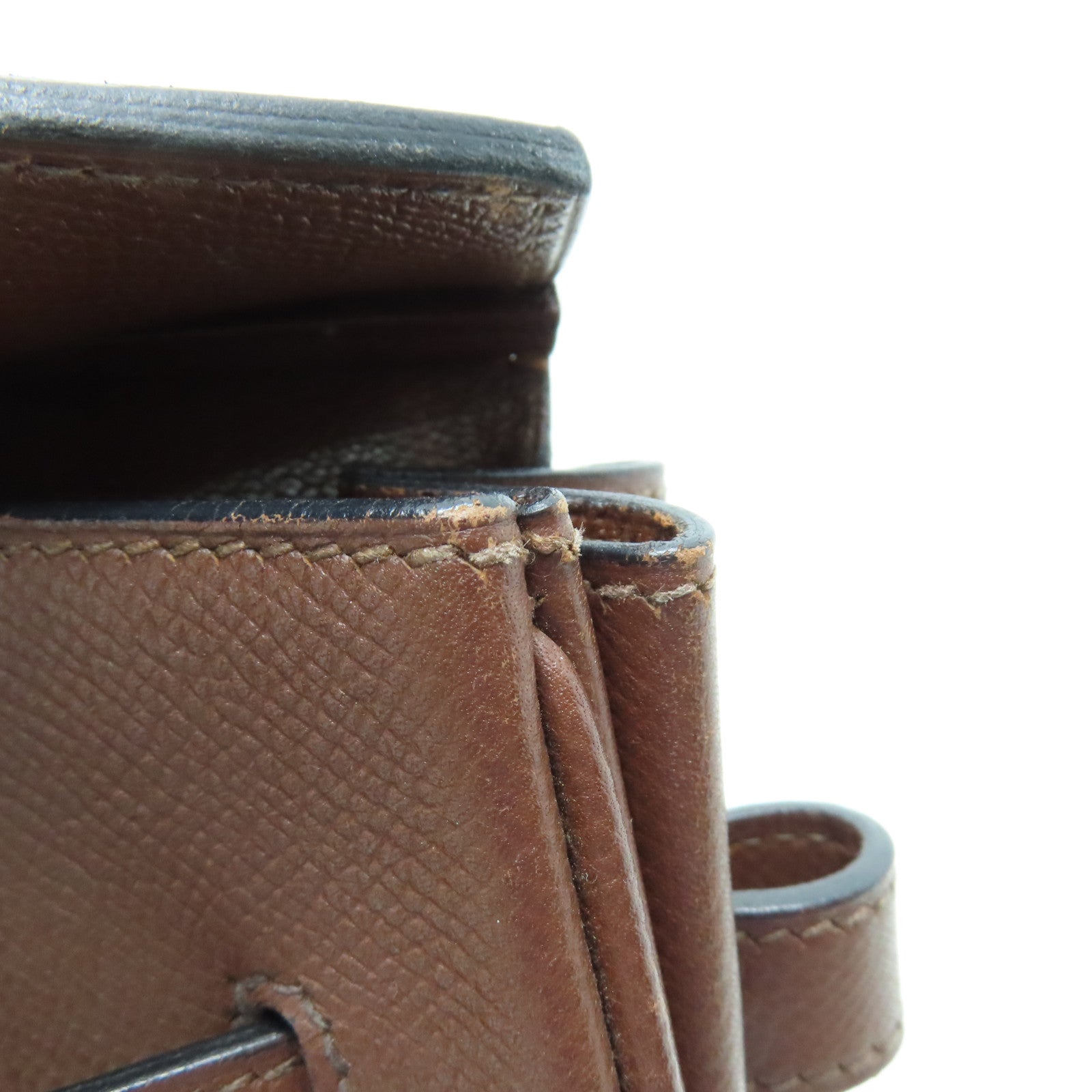 HERMES VGC皮革Birkin 35金扣手挽袋啡色