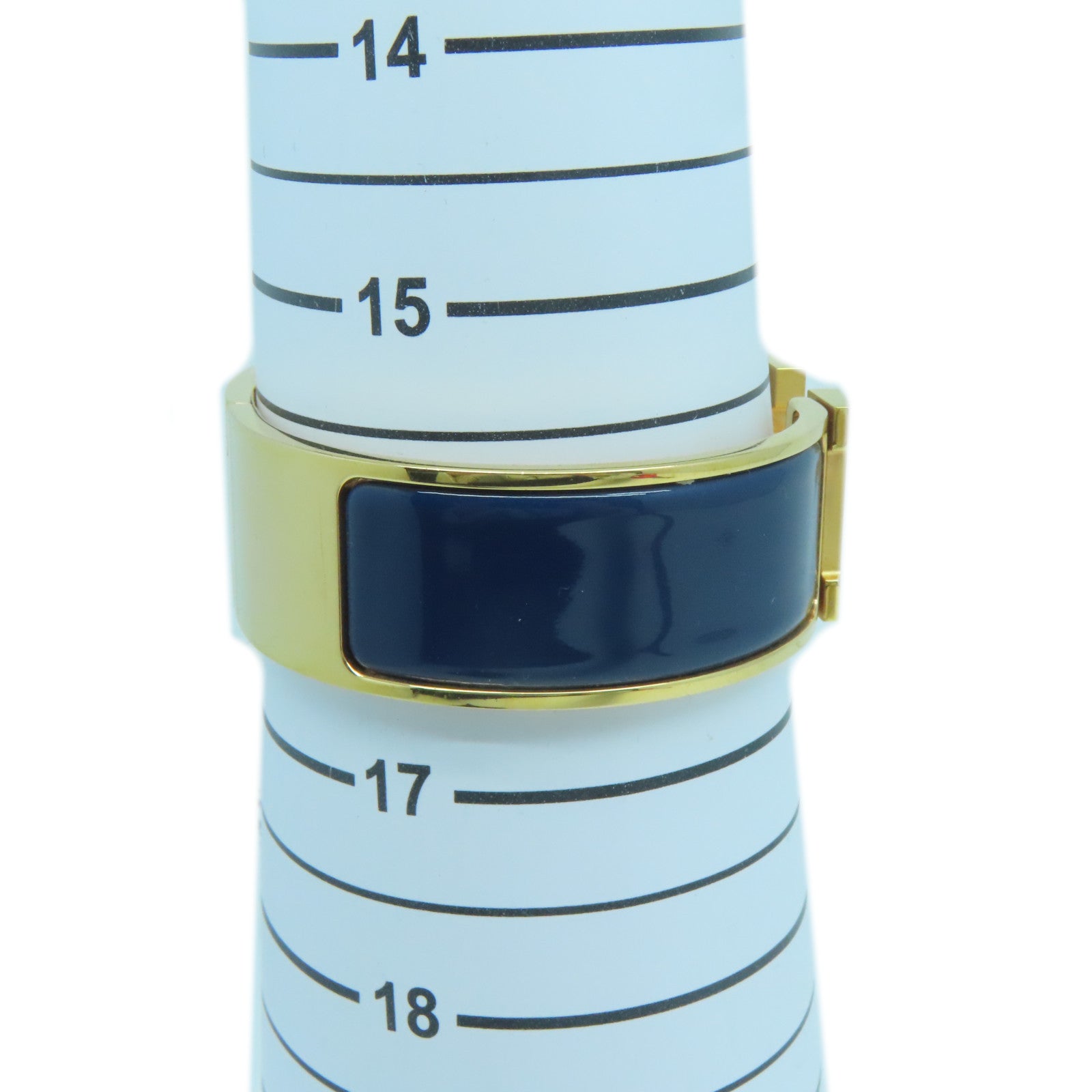 HERMES 金屬Clic-Clac H Bracelet手鐲藍色/金色
