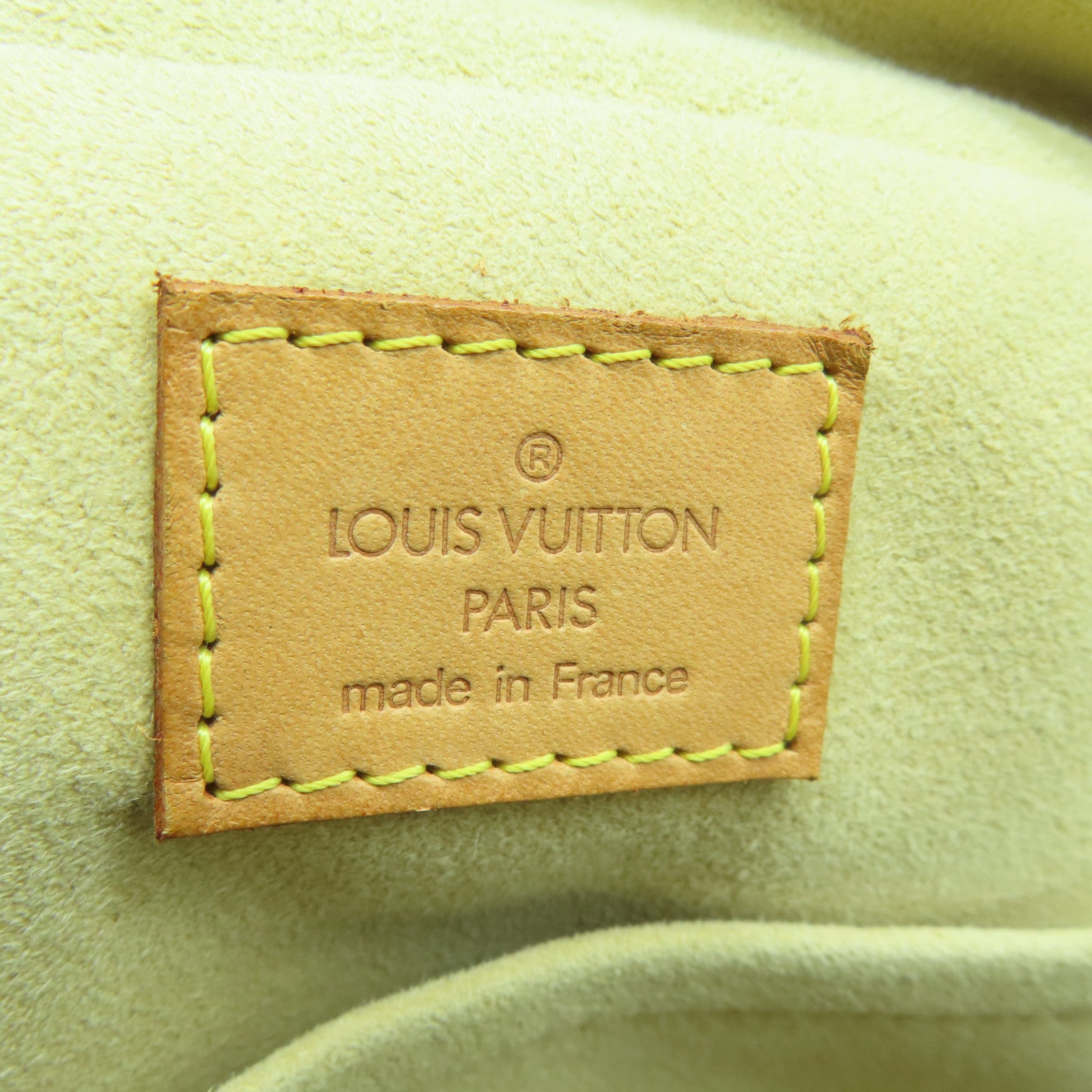 LOUIS VUITTON Monogram Manhattan PM金扣手挽袋棕色
