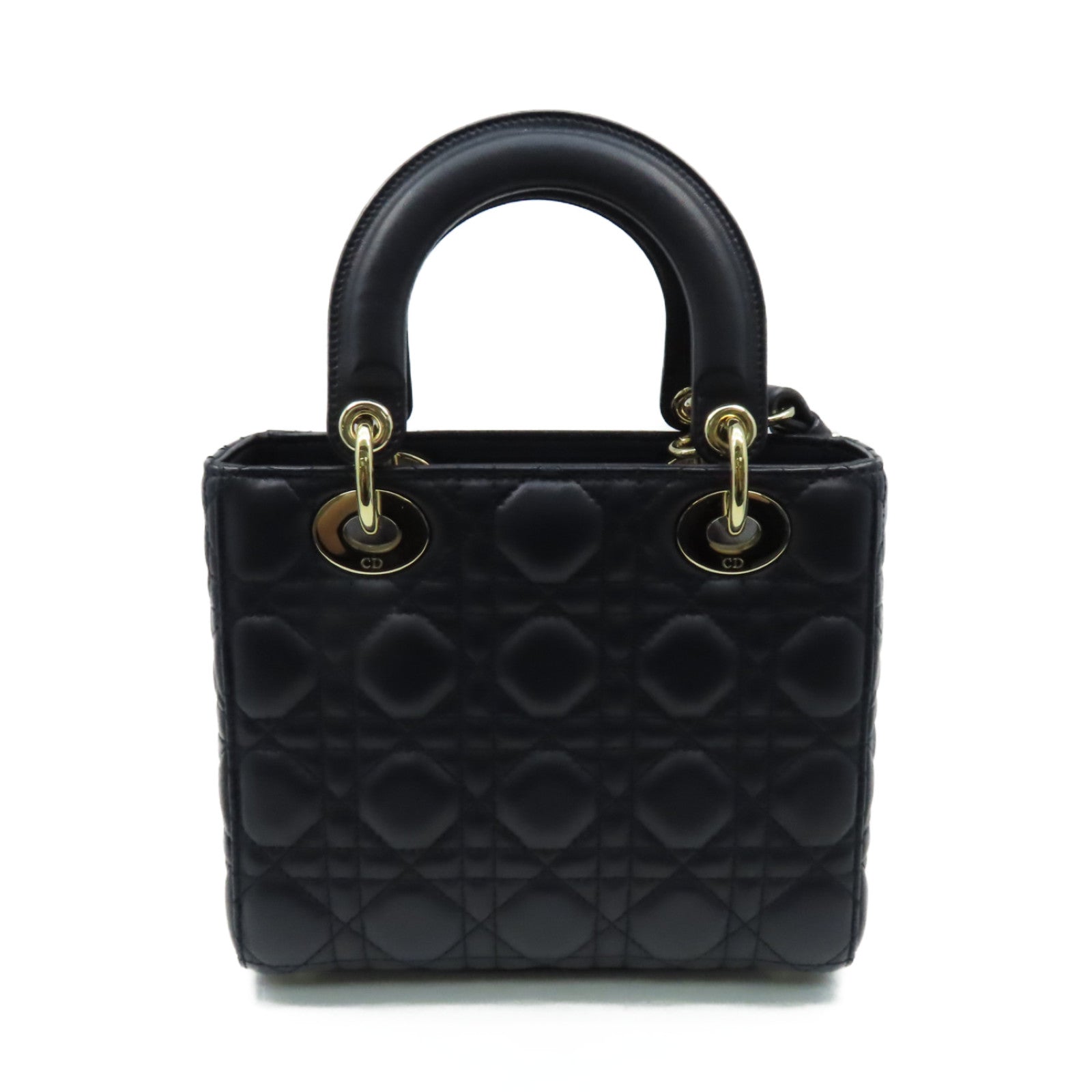 Dior 羊皮皮革Lady Dior My ABCDior 2Way Shoulder Bag手挽肩背兩用袋深藍色