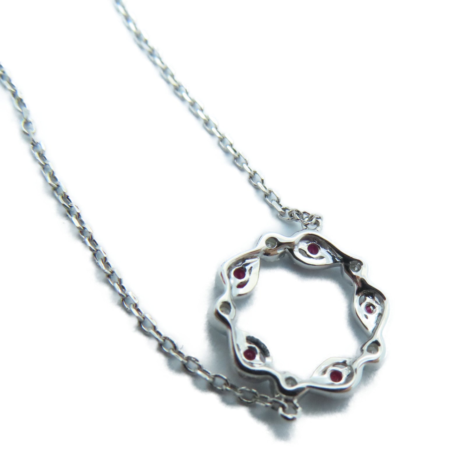 JEWELRY 18K白金Diamond / Ruby Bracelet 0.02ct鑽石0.07ct紅寶石手鏈