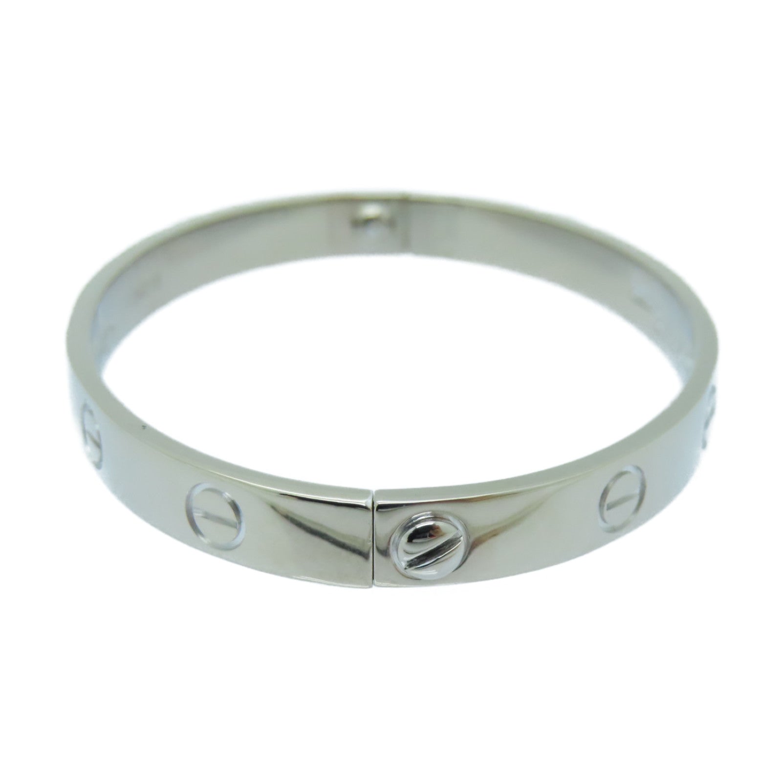 CARTIER 【激減優惠】18K白金Love Bracelet手鐲銀色