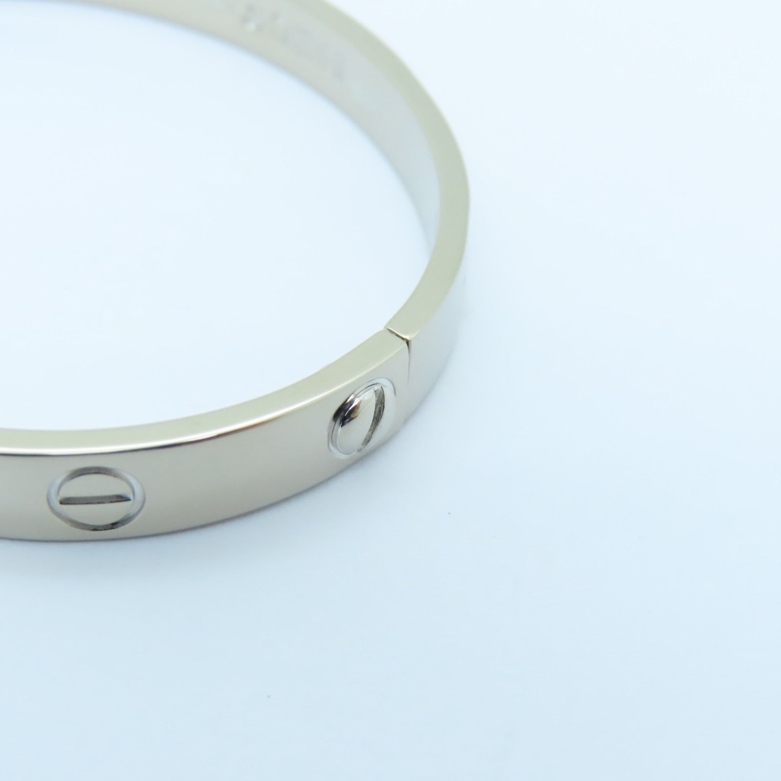 CARTIER 【激減優惠】18K白金Love Bracelet手鐲銀色