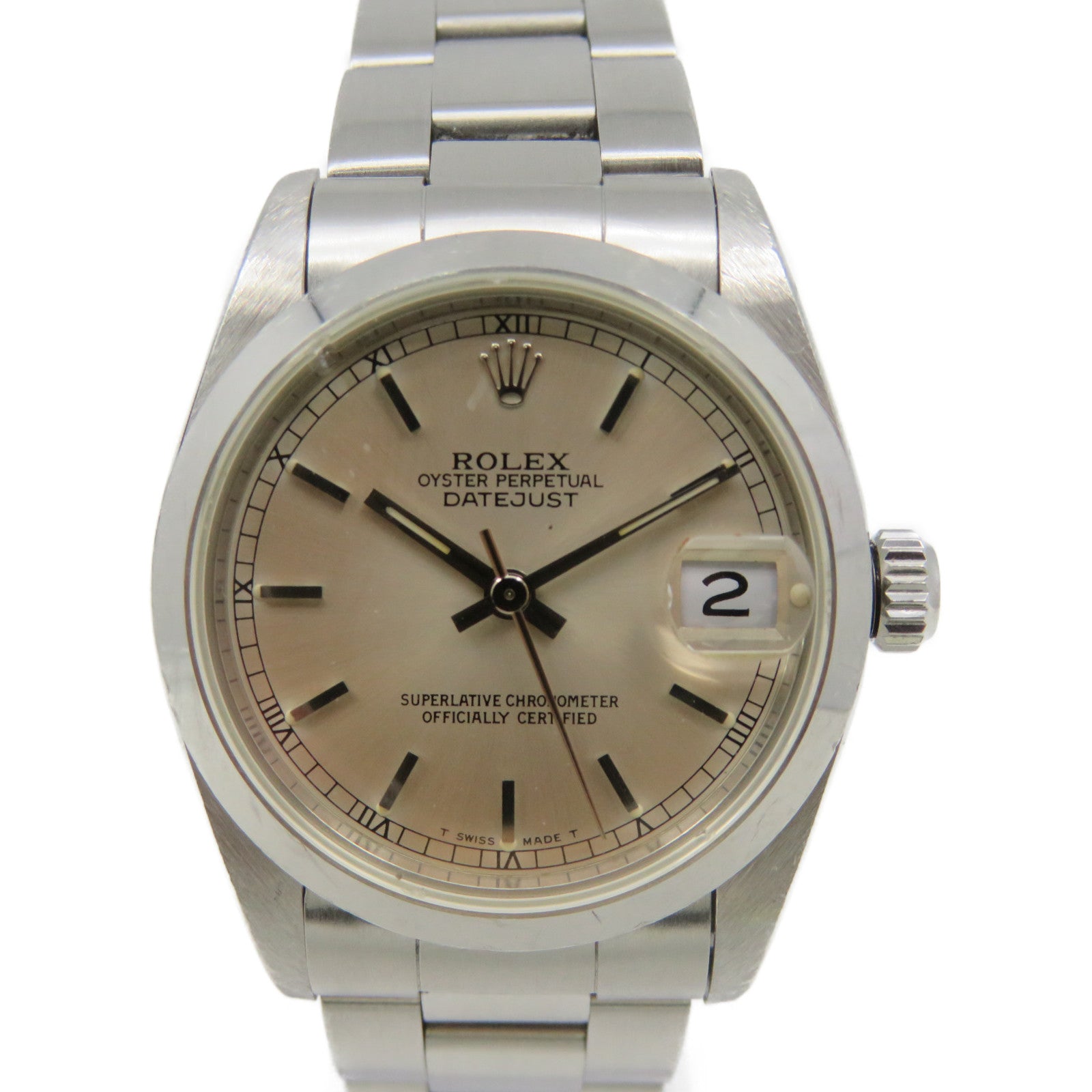 ROLEX Datejust Watch不鏽鋼自動機芯手錶淺金色/銀色
