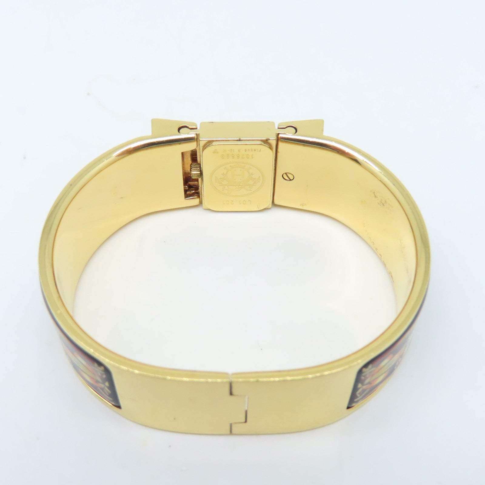 HERMES Loque Watch不锈钢手表石英机芯金色