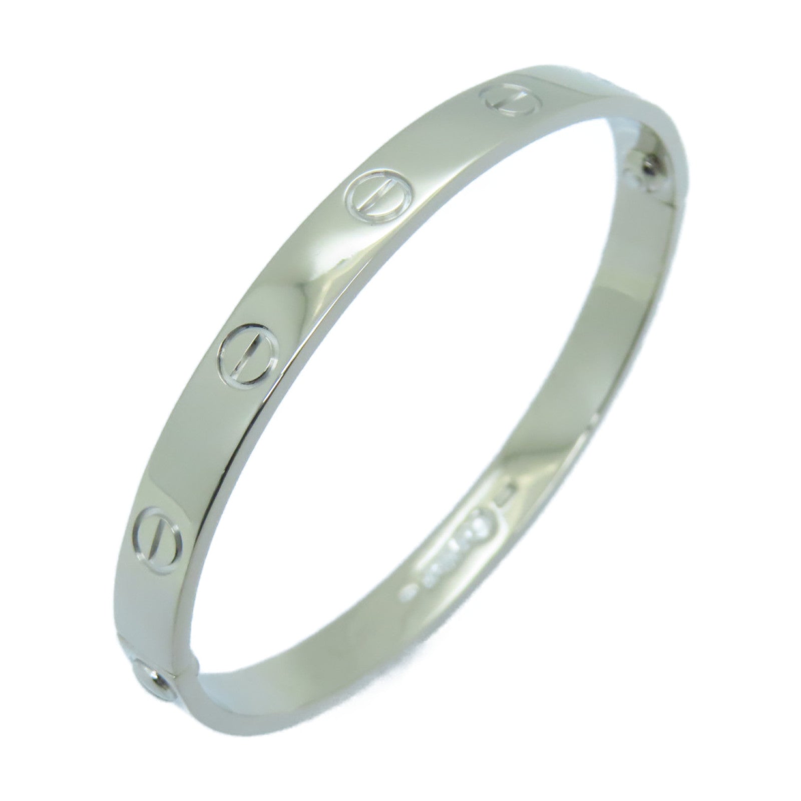 CARTIER 【激減優惠】18K白金Love Bracelet手鐲銀色