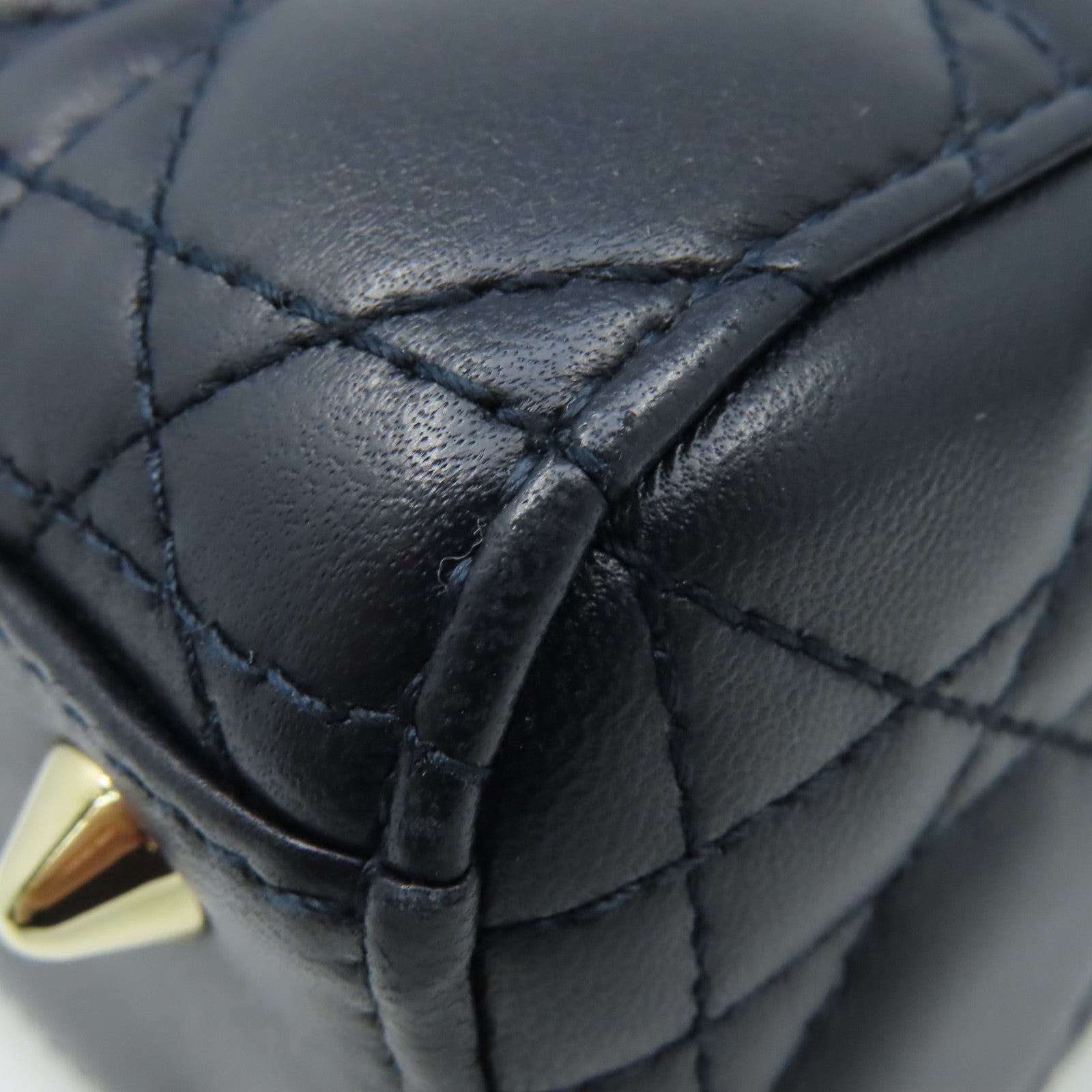 Dior 羊皮皮革Lady Dior My ABCDior 2Way Shoulder Bag手挽肩背兩用袋深藍色