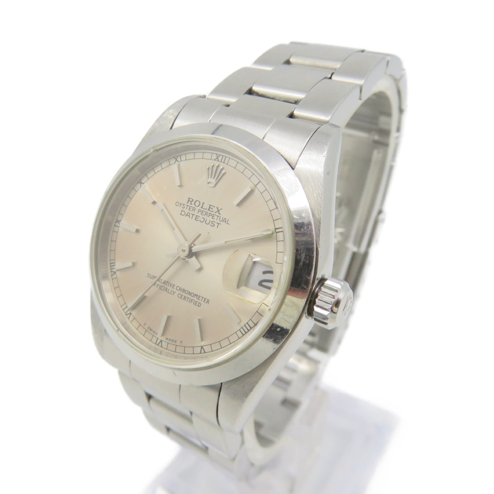 ROLEX Datejust Watch不鏽鋼自動機芯手錶淺金色/銀色