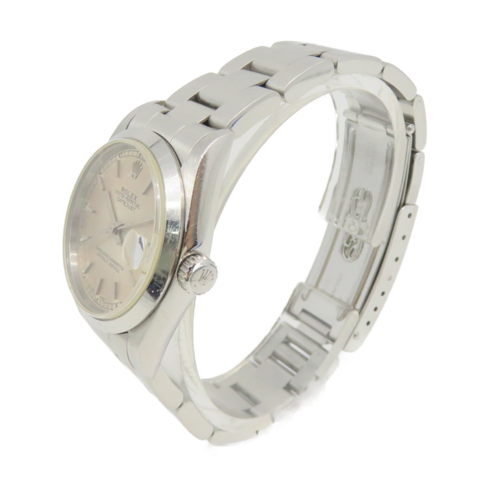 ROLEX Datejust Watch不鏽鋼自動機芯手錶淺金色/銀色