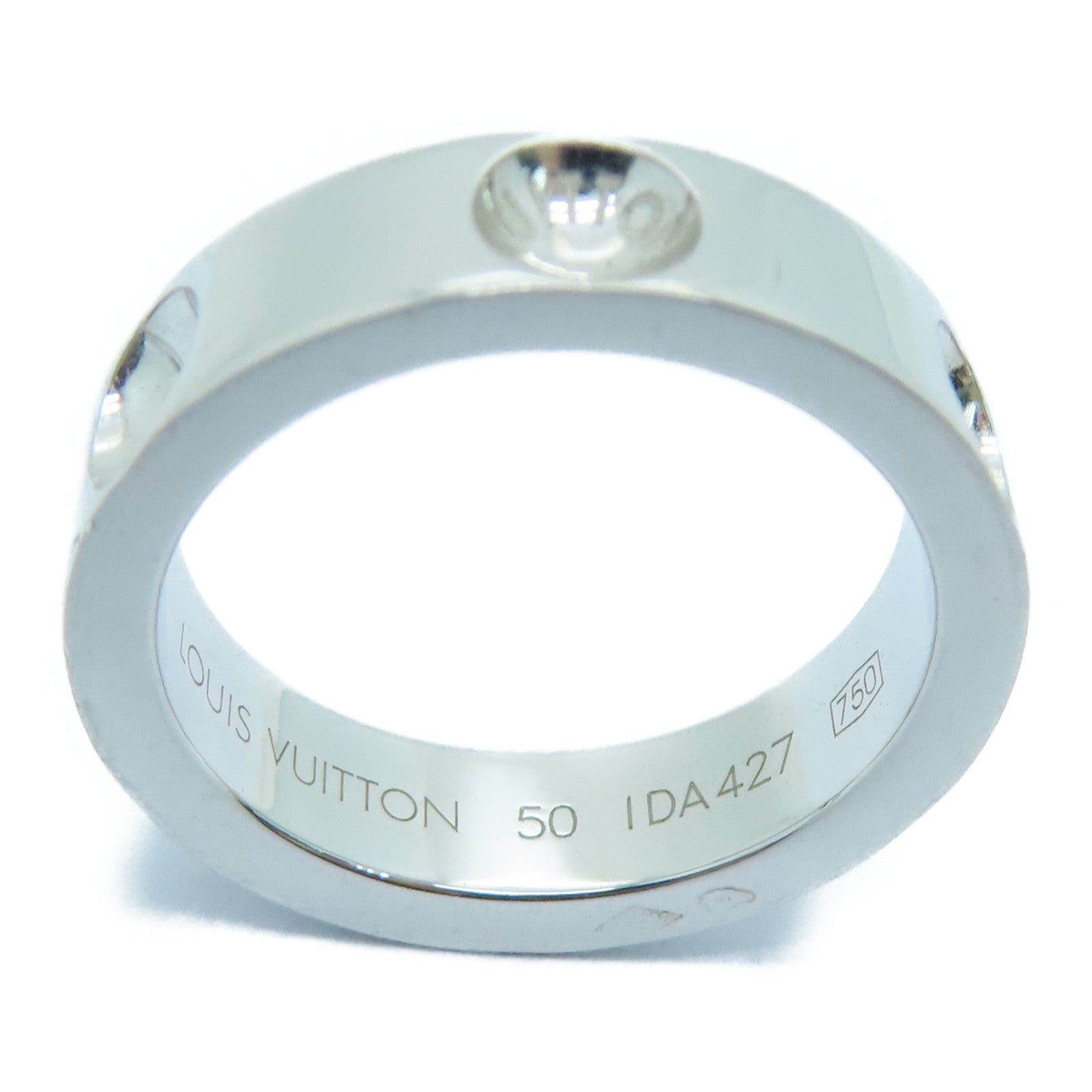 LOUIS VUITTON 【激減優惠】18K白金Ring戒指US#5.5/LV#50