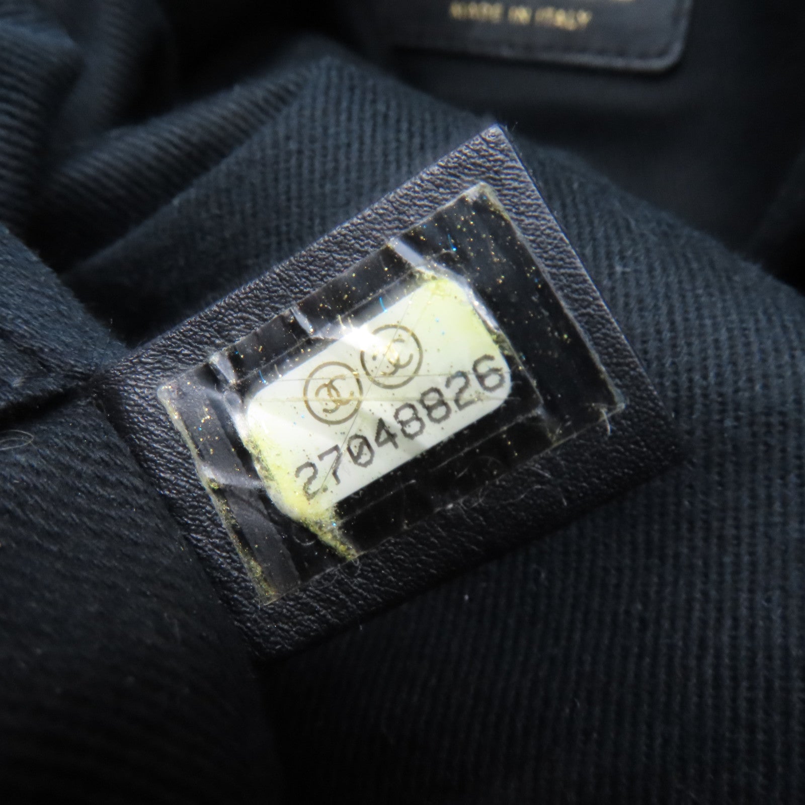CHANEL 帆布Tote Bag金扣肩背袋碳灰色