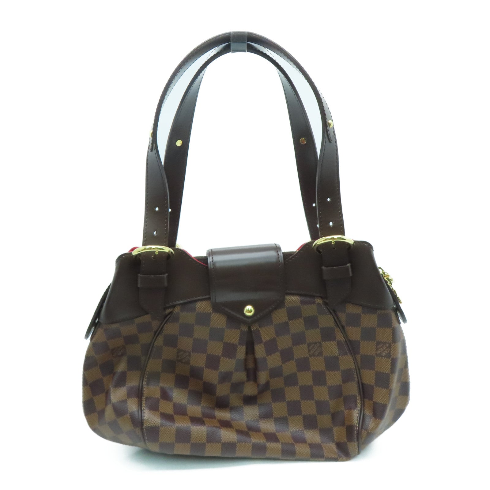 LOUIS VUITTON [Sharp Discount] Damier Sistina PM Shoulder Gold Buckle Shoulder Bag Brown