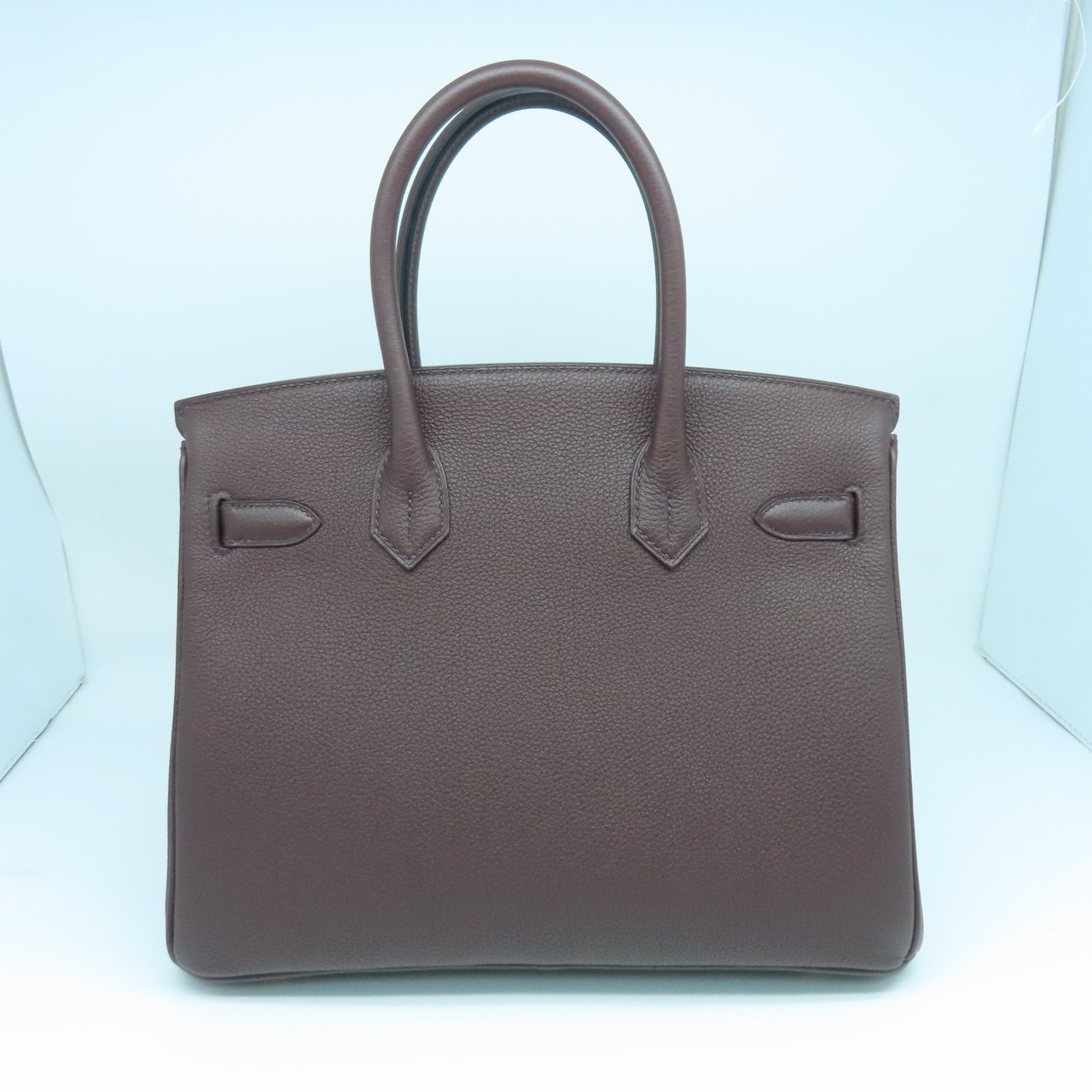HERMES　手袋　バーガンディ HERMES Swift皮革Toolbox 26銀扣手挽肩背兩用袋海葵紫色– Brand
