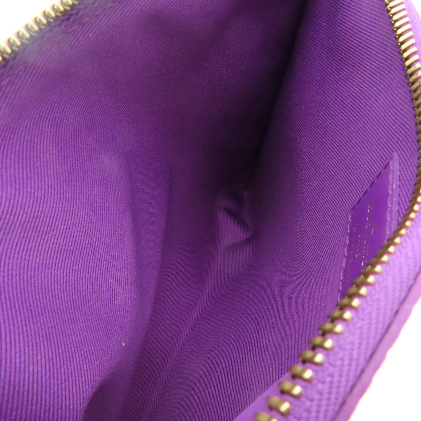 LOUIS VUITTON Monogram/帆布Monogram D.Flat Shoulder Bag金扣肩背袋啡色/紫色