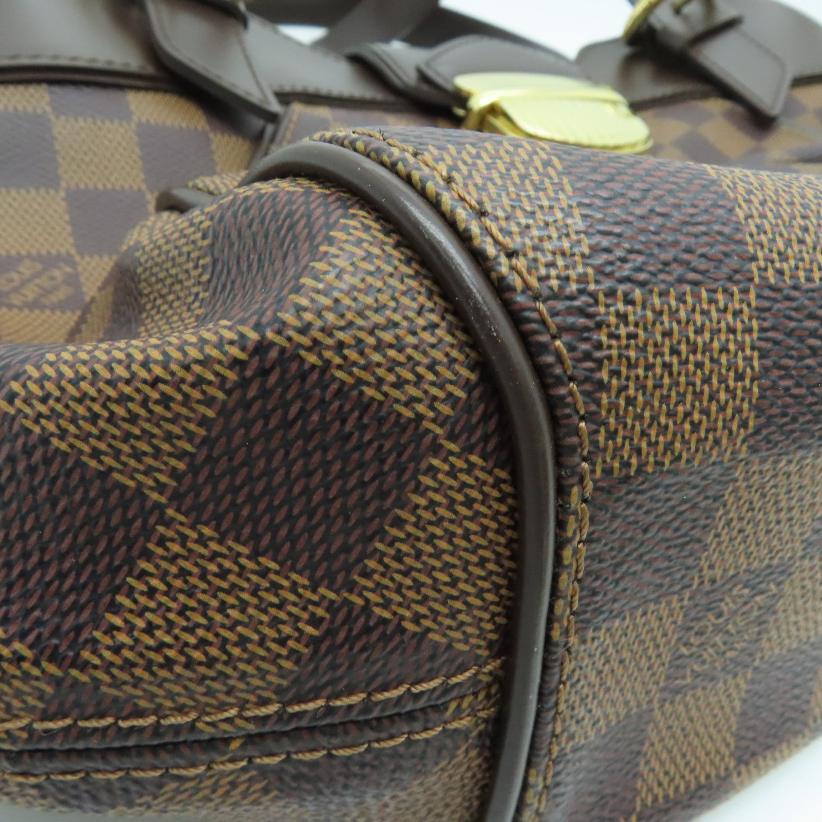 LOUIS VUITTON [Sharp Discount] Damier Sistina PM Shoulder Gold Buckle Shoulder Bag Brown