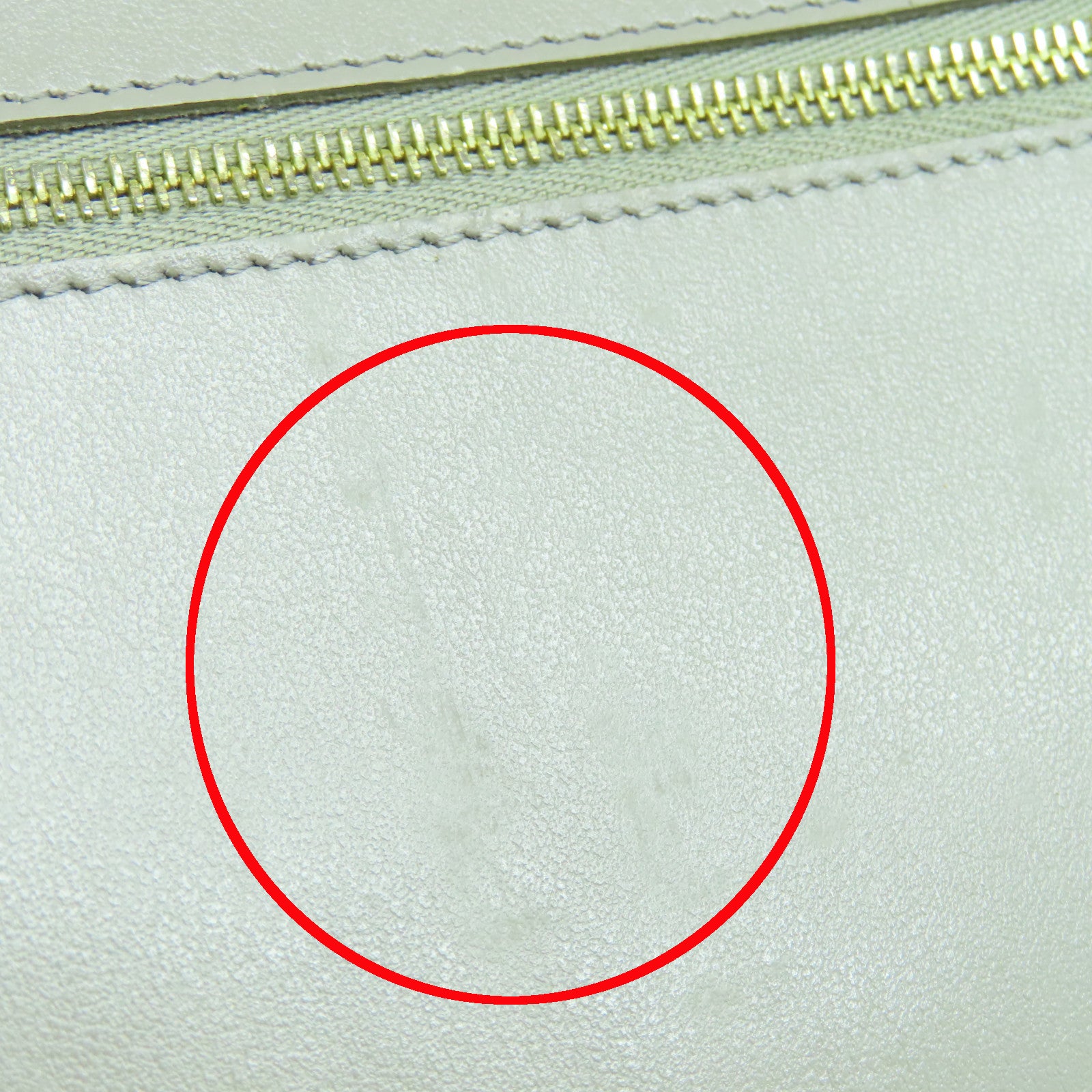 CELINE 牛皮皮革Medium Strap Wallet金扣钱包灰色