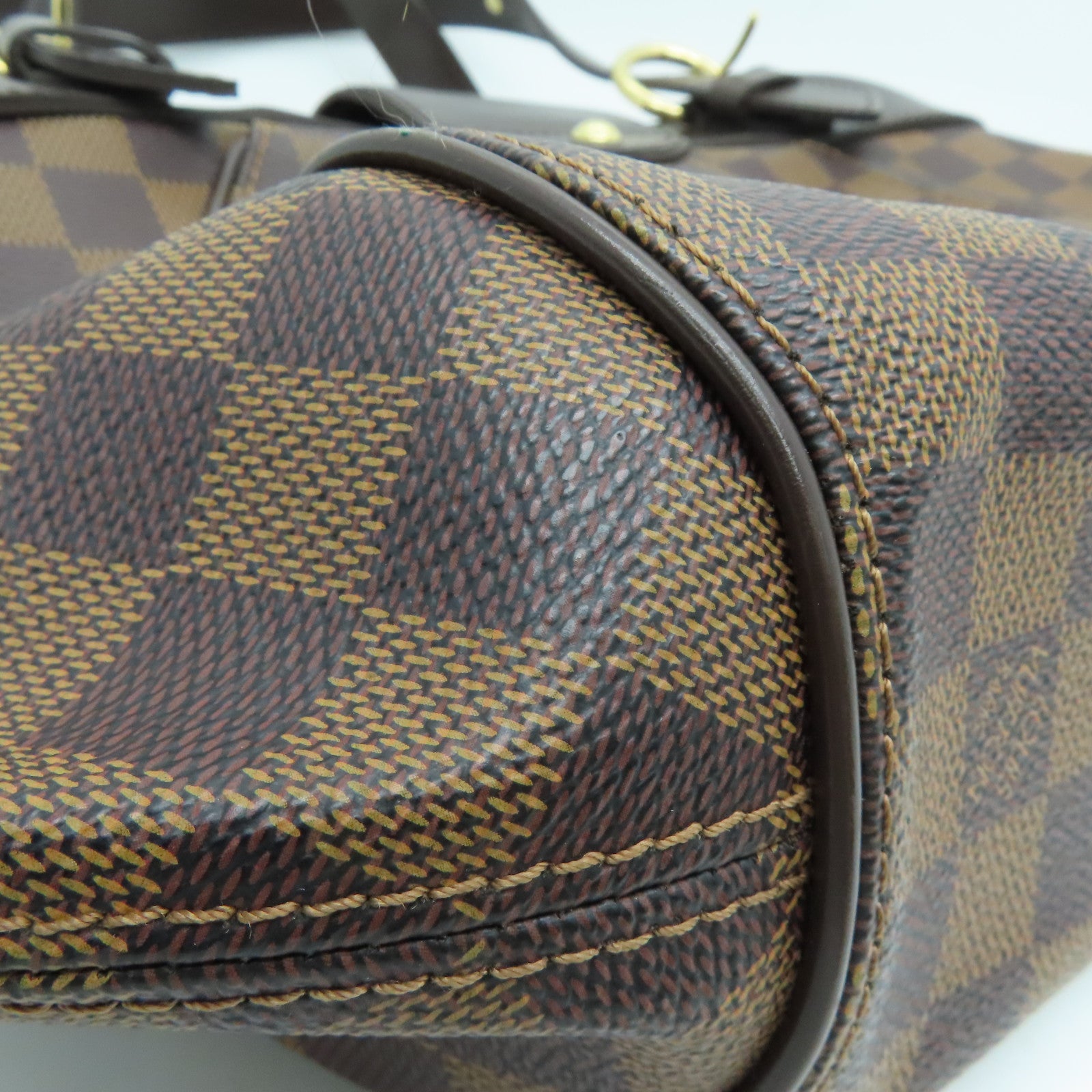 LOUIS VUITTON [Sharp Discount] Damier Sistina PM Shoulder Gold Buckle Shoulder Bag Brown