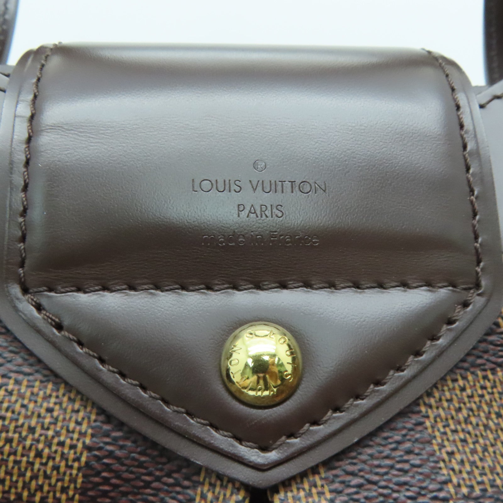 LOUIS VUITTON [Sharp Discount] Damier Sistina PM Shoulder Gold Buckle Shoulder Bag Brown