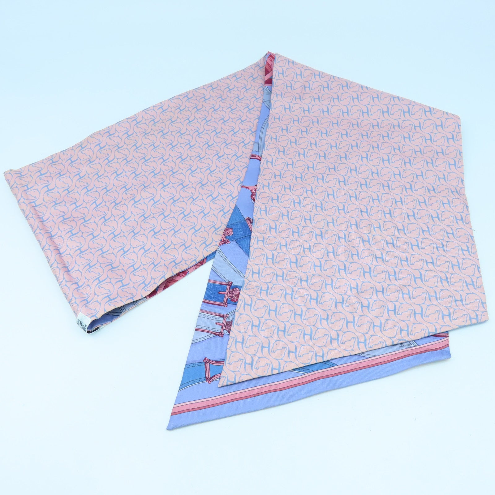 HERMES 丝质Maxi Twilly丝巾紫色彩色
