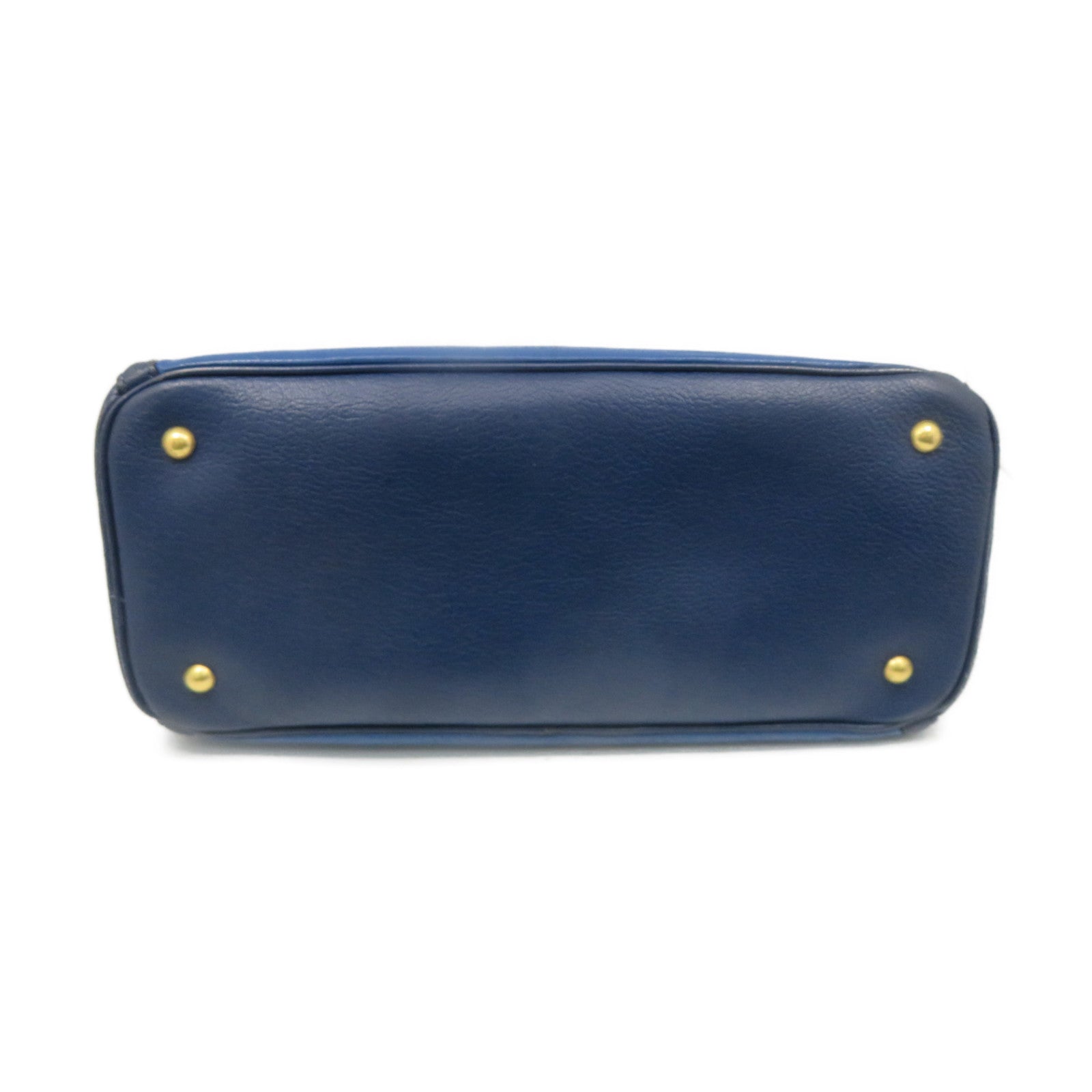 Miu Miu Cowhide Leather 2Way Shoulder Bag Handle Shoulder Bag Blue