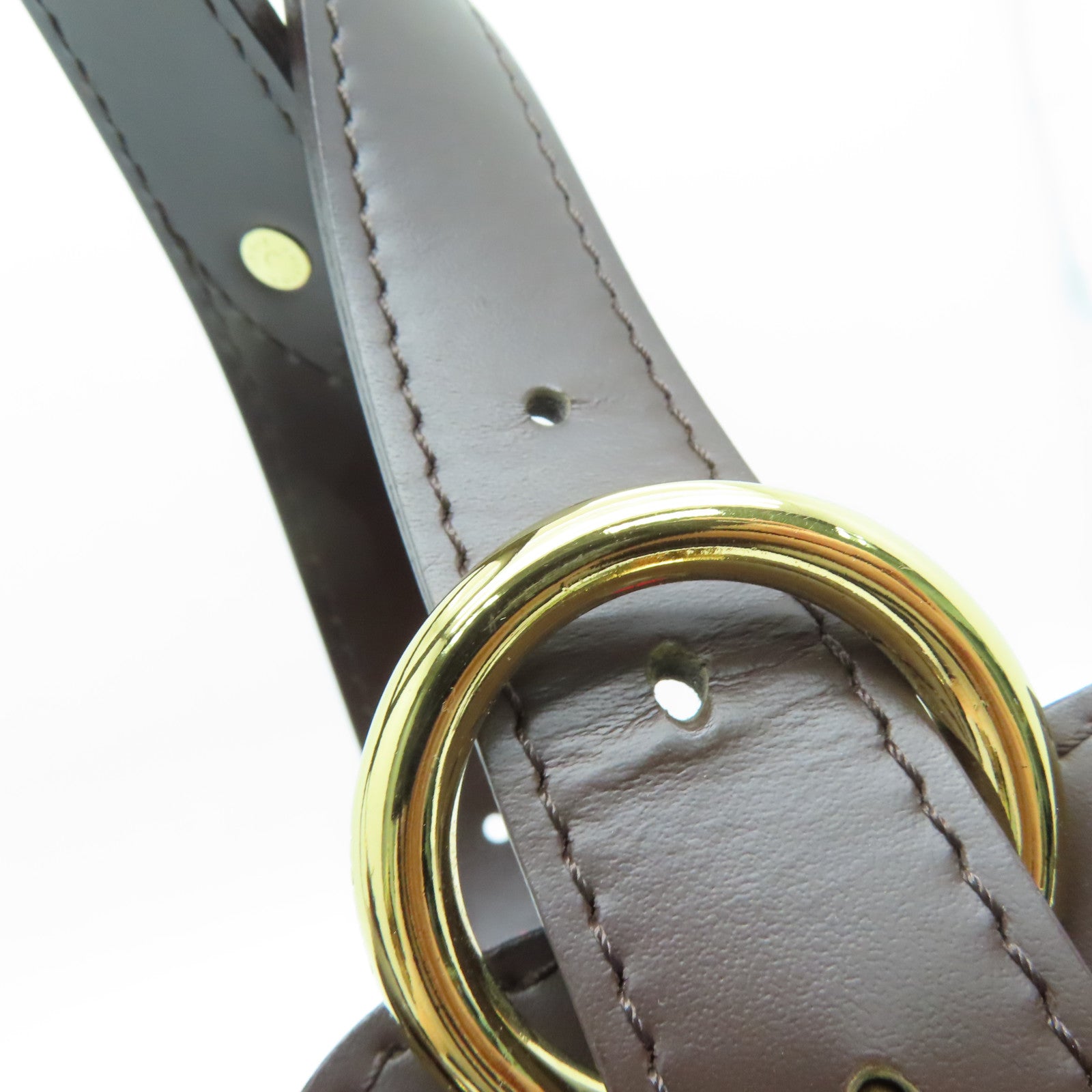 LOUIS VUITTON [Sharp Discount] Damier Sistina PM Shoulder Gold Buckle Shoulder Bag Brown