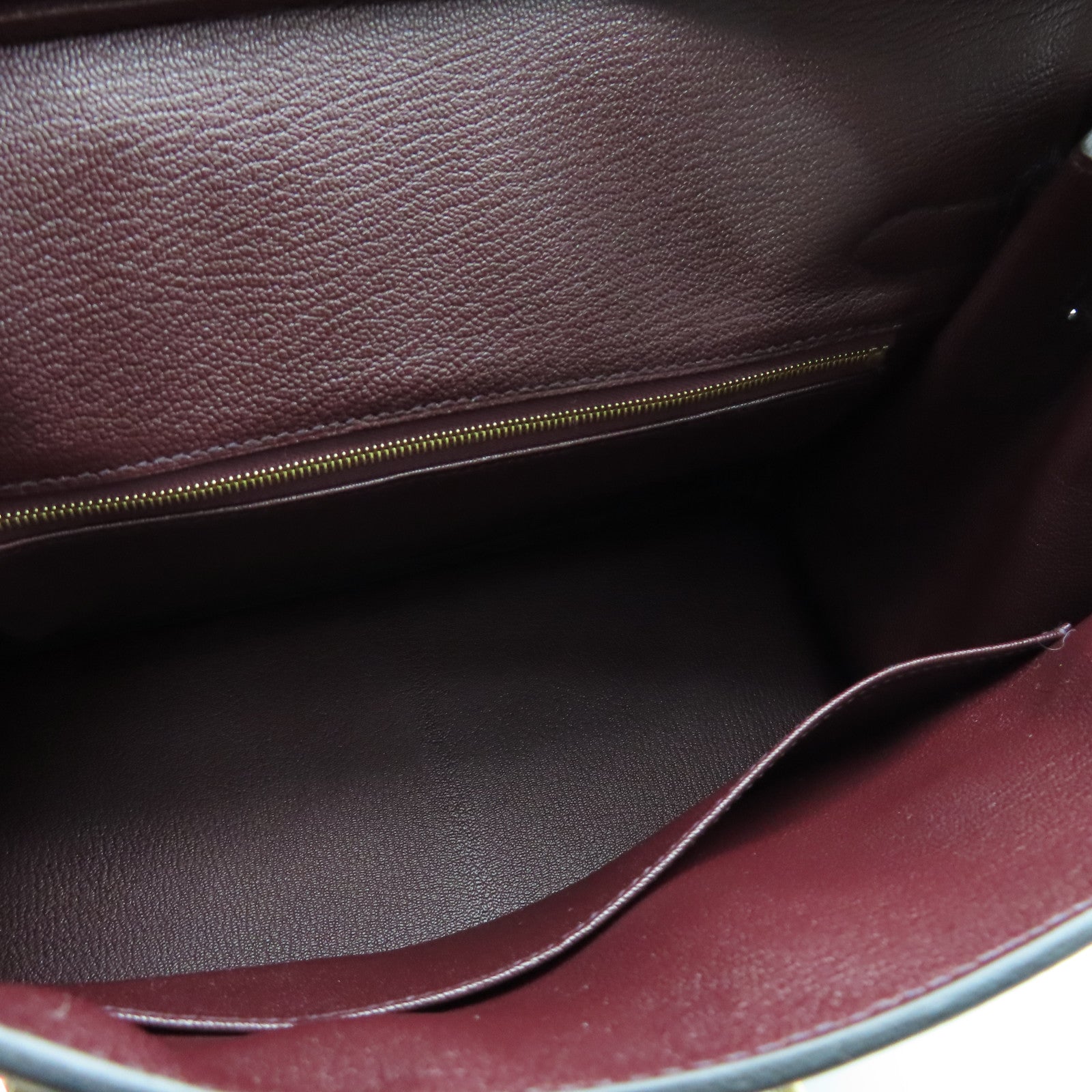 HERMES Togo Leather Birkin 30 Gold Buckle Hand Bag Rouge Sellie