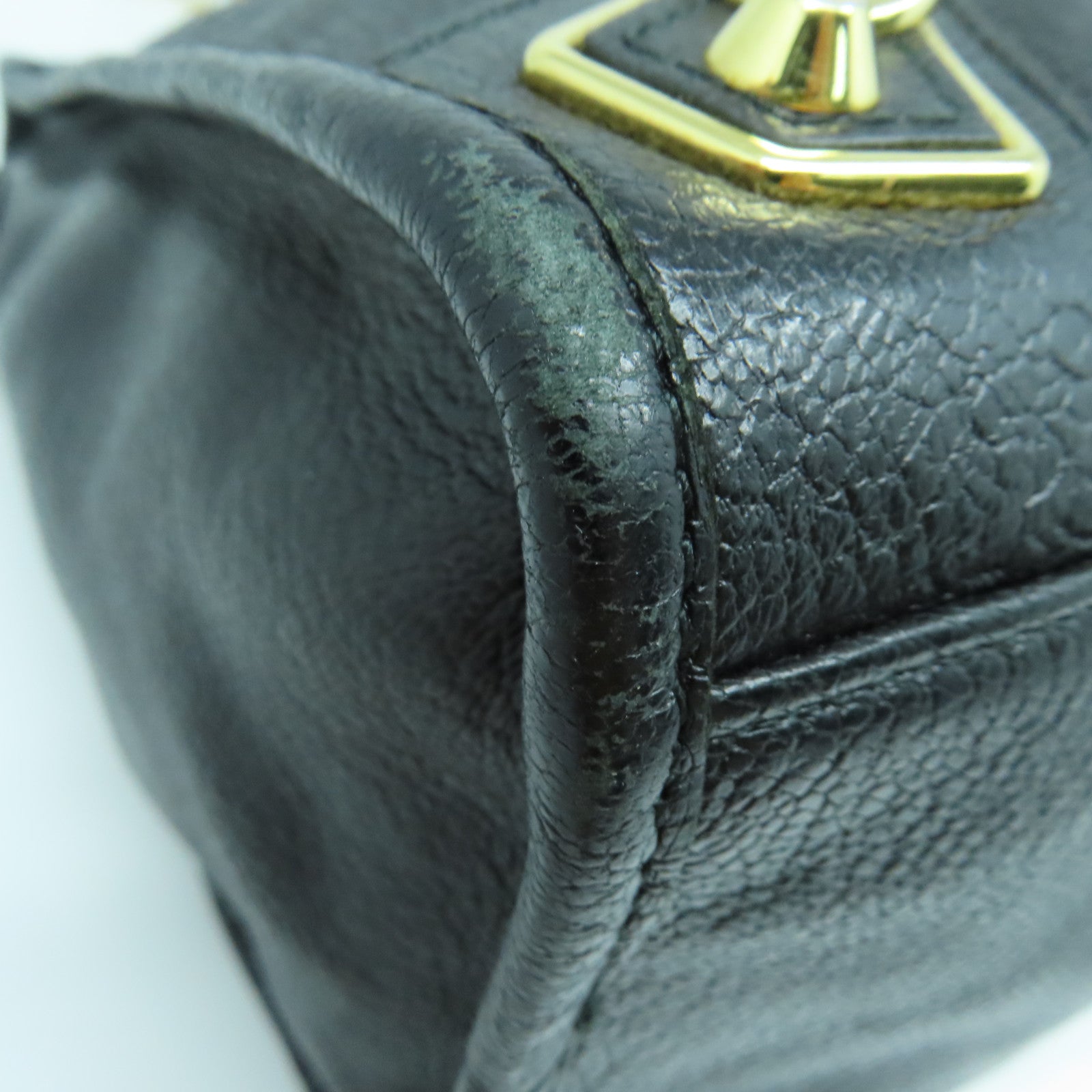 BALENCIAGA 牛皮皮革City金扣手挽肩背兩用袋黑色