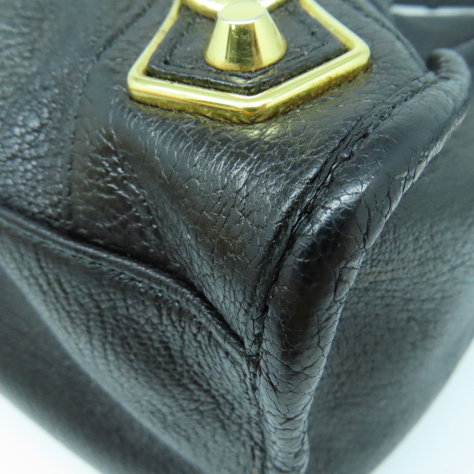 BALENCIAGA 牛皮皮革City金扣手挽肩背兩用袋黑色