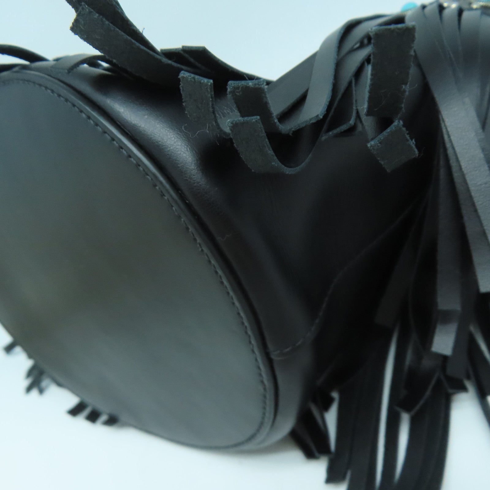 PRADA 牛皮皮革2 Way Shoulder Bag銀扣手挽肩背兩用袋黑色
