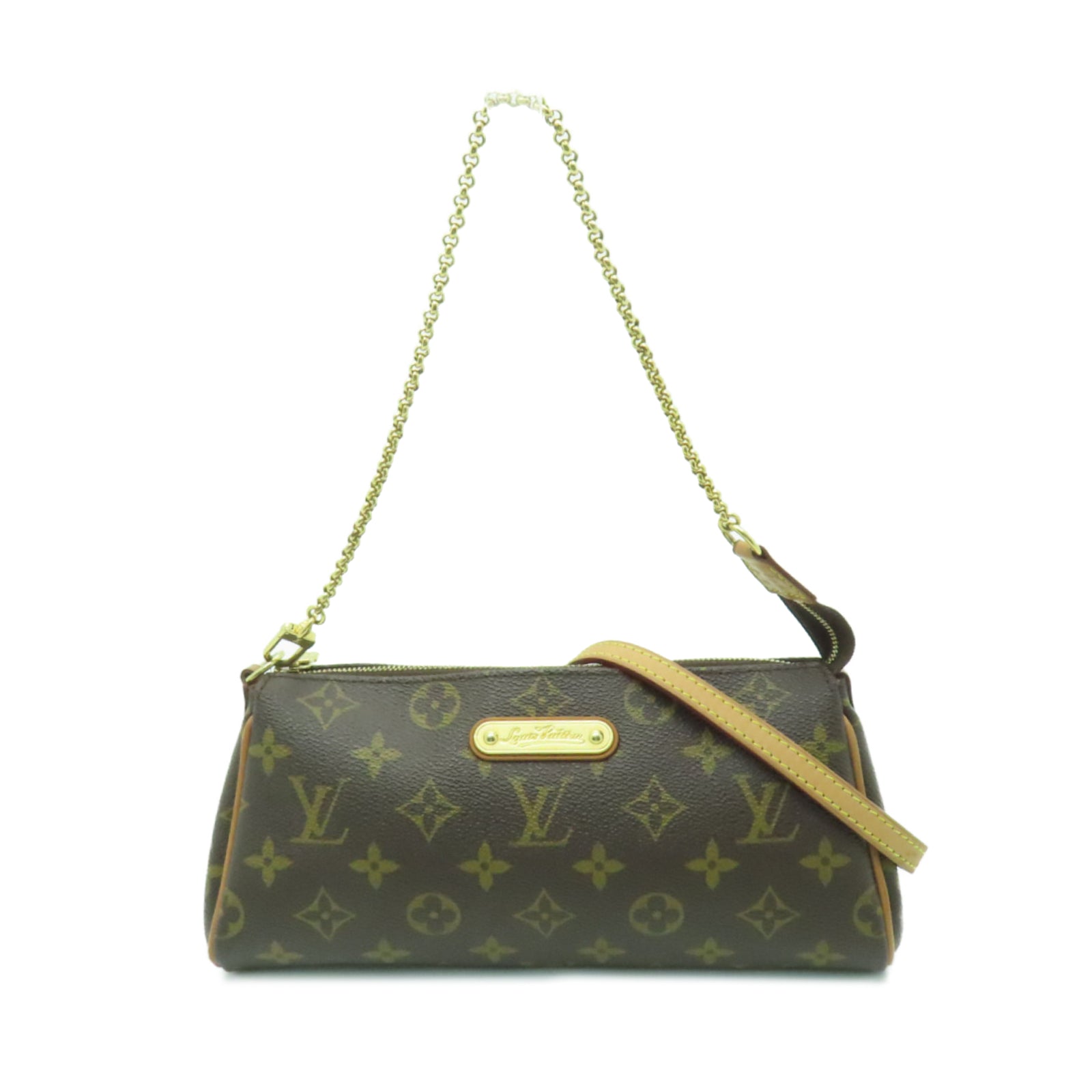 LOUIS VUITTON 【激減優惠】Monogram Eva金扣手挽肩背兩用袋棕色