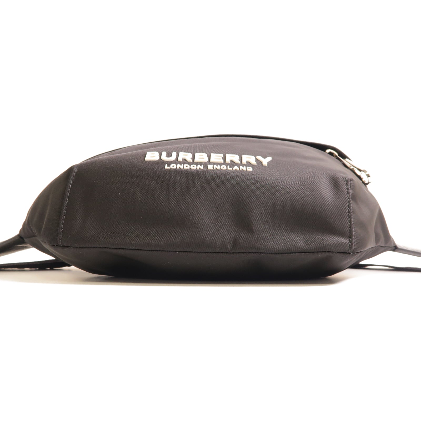 BURBERRY 尼龍Sonny Belt Bag銀扣腰包黑色