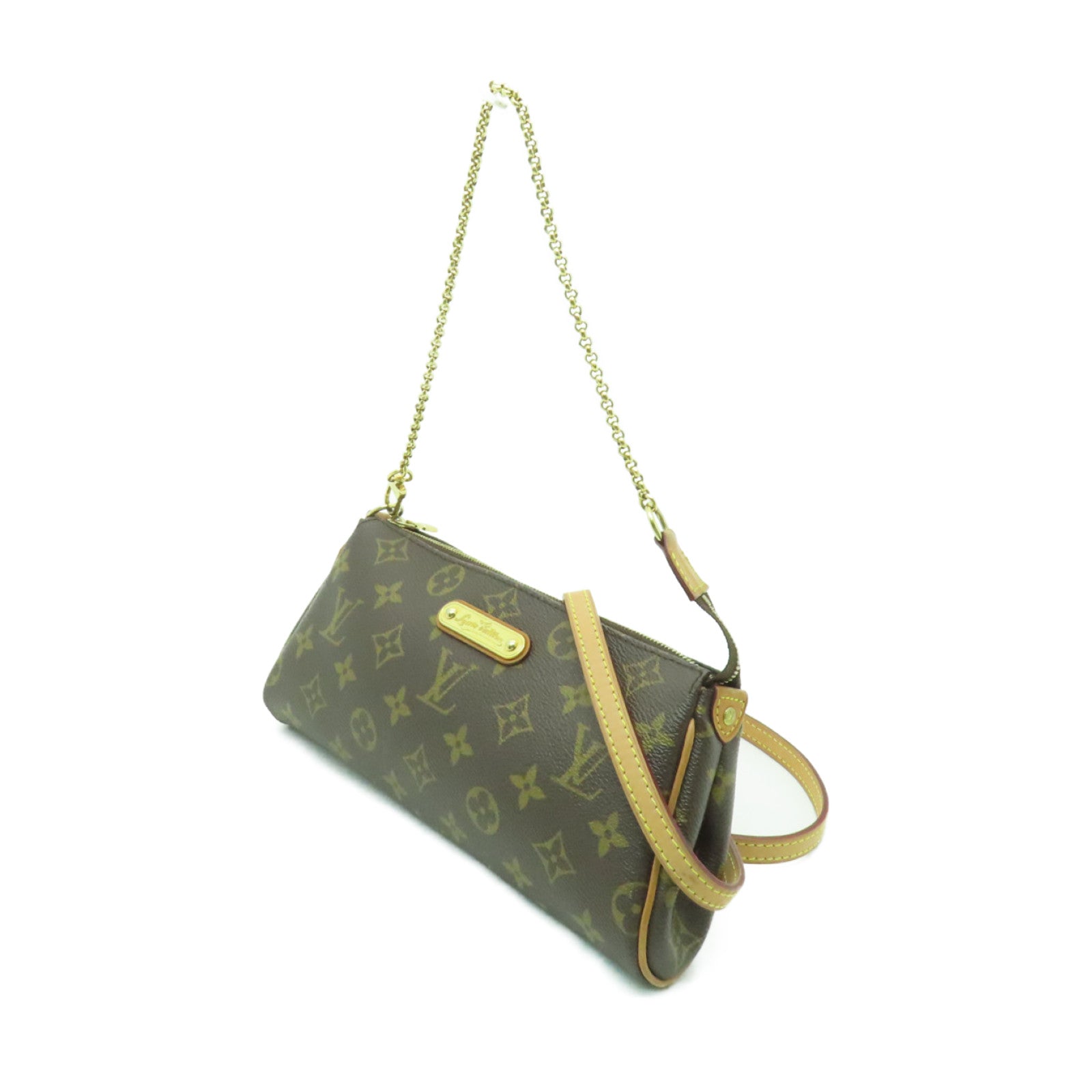 LOUIS VUITTON 【激減優惠】Monogram Eva金扣手挽肩背兩用袋棕色