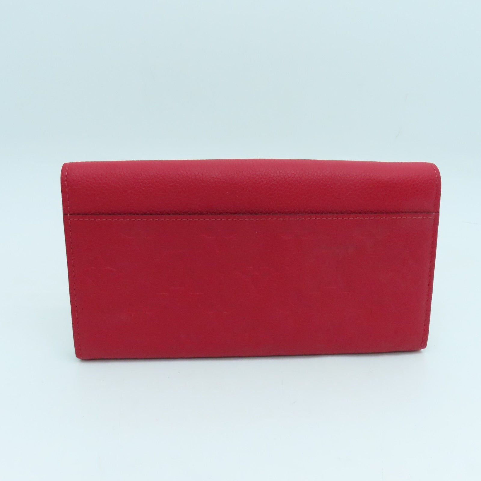 LOUIS VUITTON 【激減優惠】Monogram Empreinte Sarah Wallet金扣長錢包紅色
