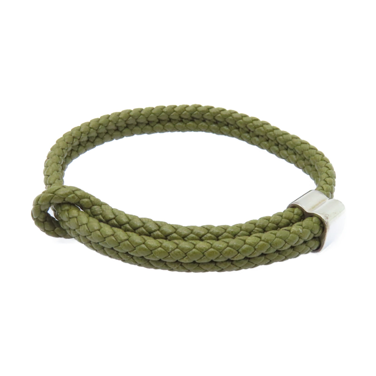 BOTTEGA VENETA 牛皮皮革Bracelets金扣手鏈綠色