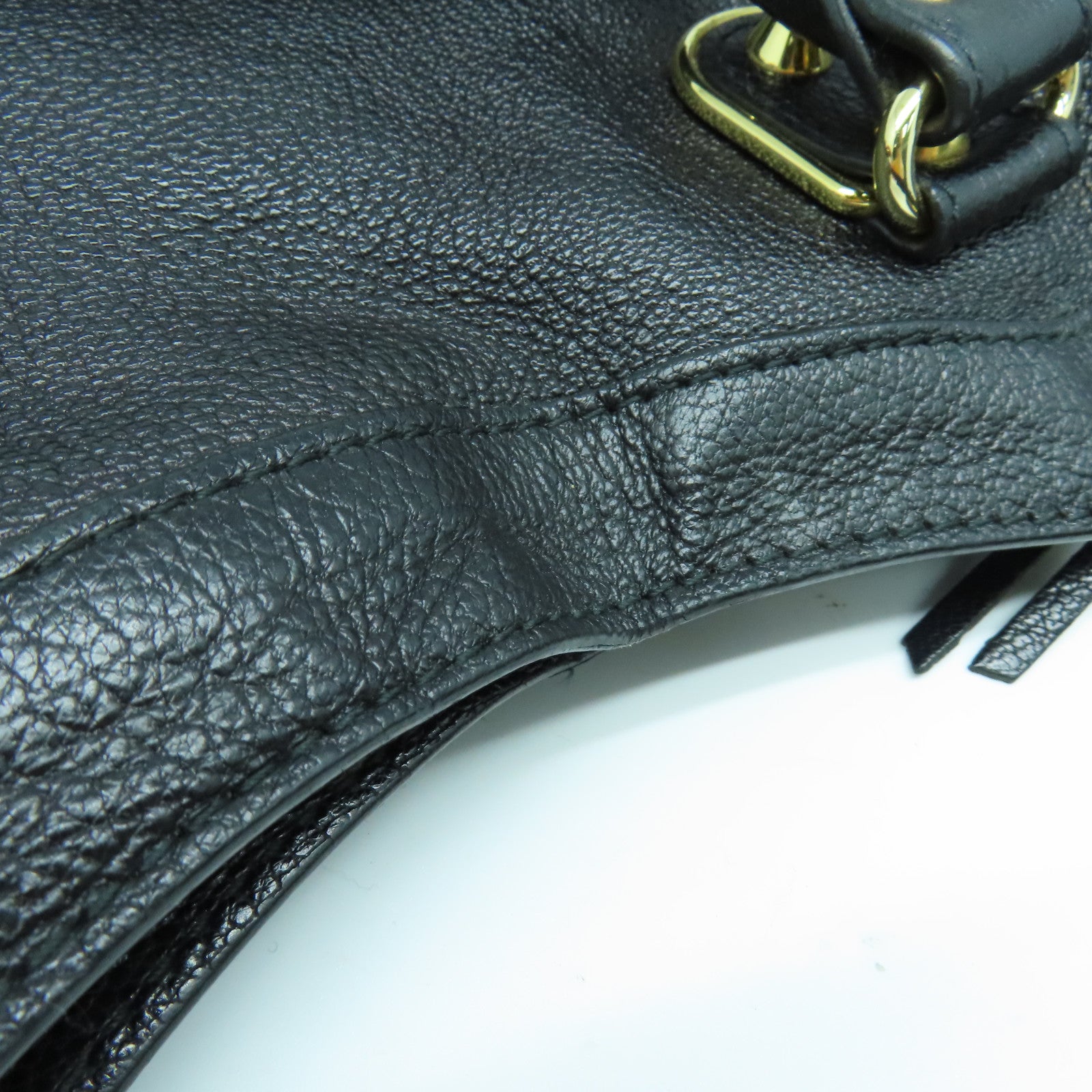 BALENCIAGA 牛皮皮革City金扣手挽肩背兩用袋黑色