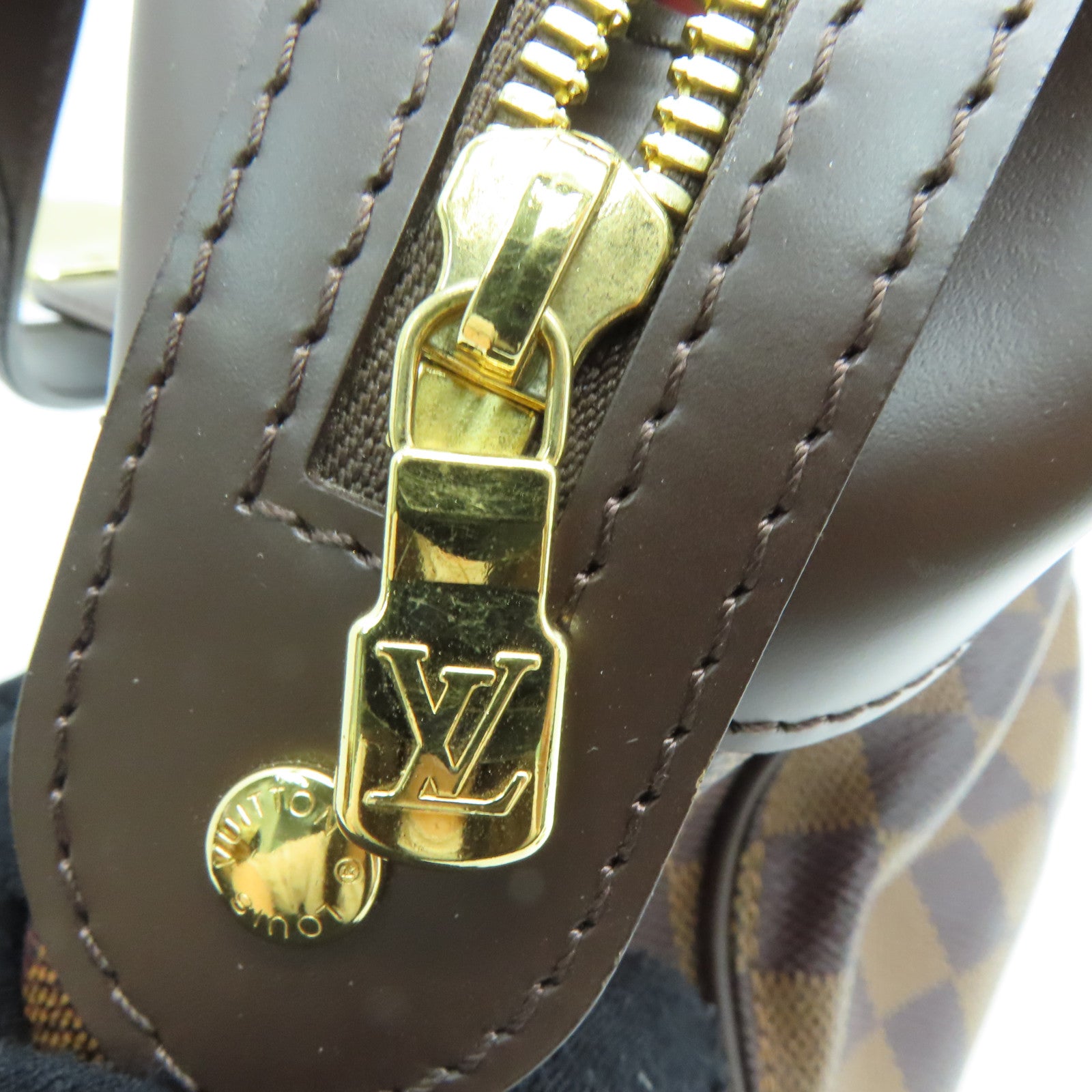 LOUIS VUITTON [Sharp Discount] Damier Sistina PM Shoulder Gold Buckle Shoulder Bag Brown