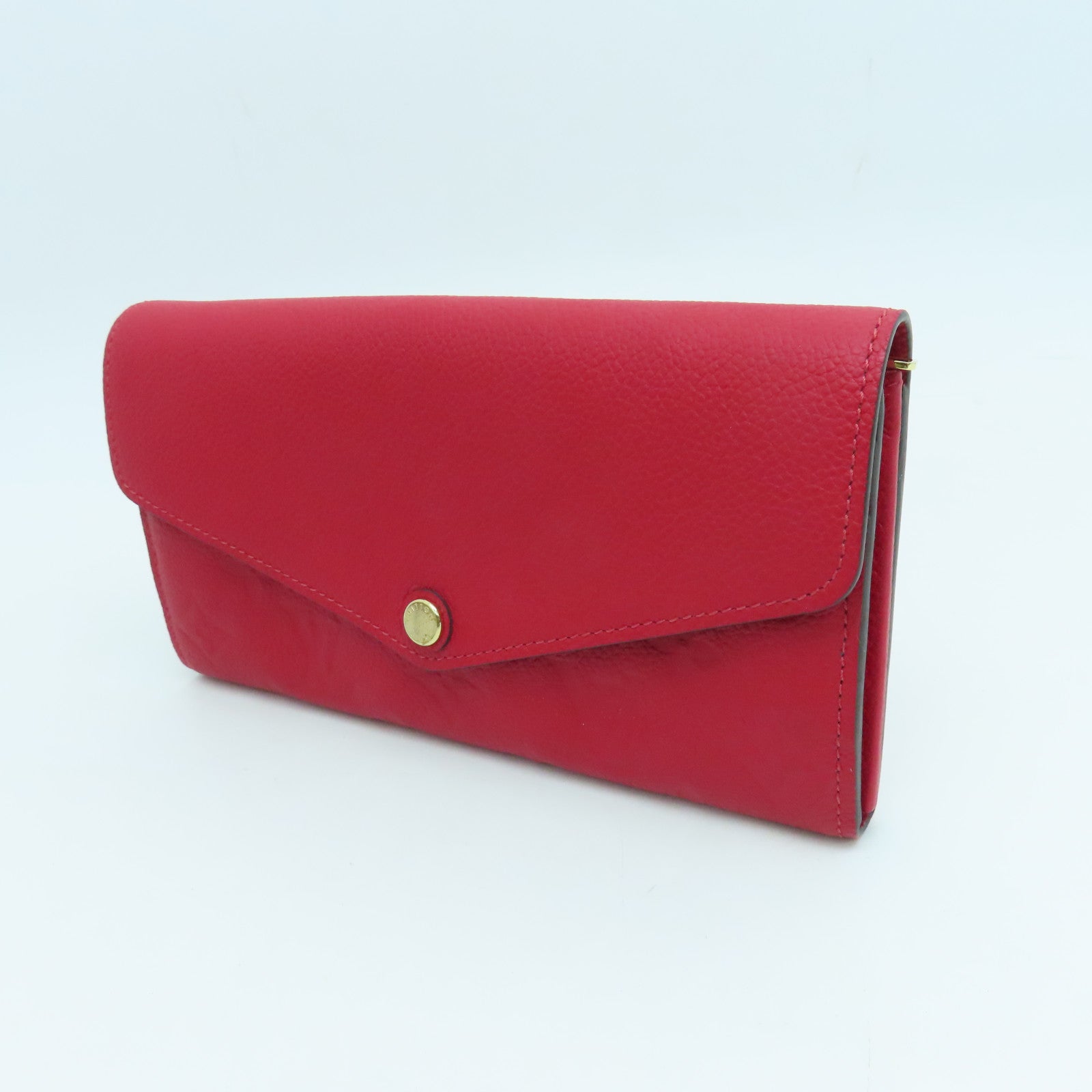 LOUIS VUITTON 【激減優惠】Monogram Empreinte Sarah Wallet金扣長錢包紅色
