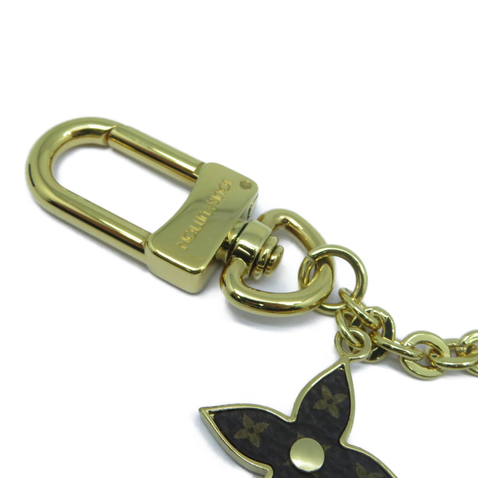 LOUIS VUITTON 金屬Spring Street Chain Bag Charm金扣掛飾金色