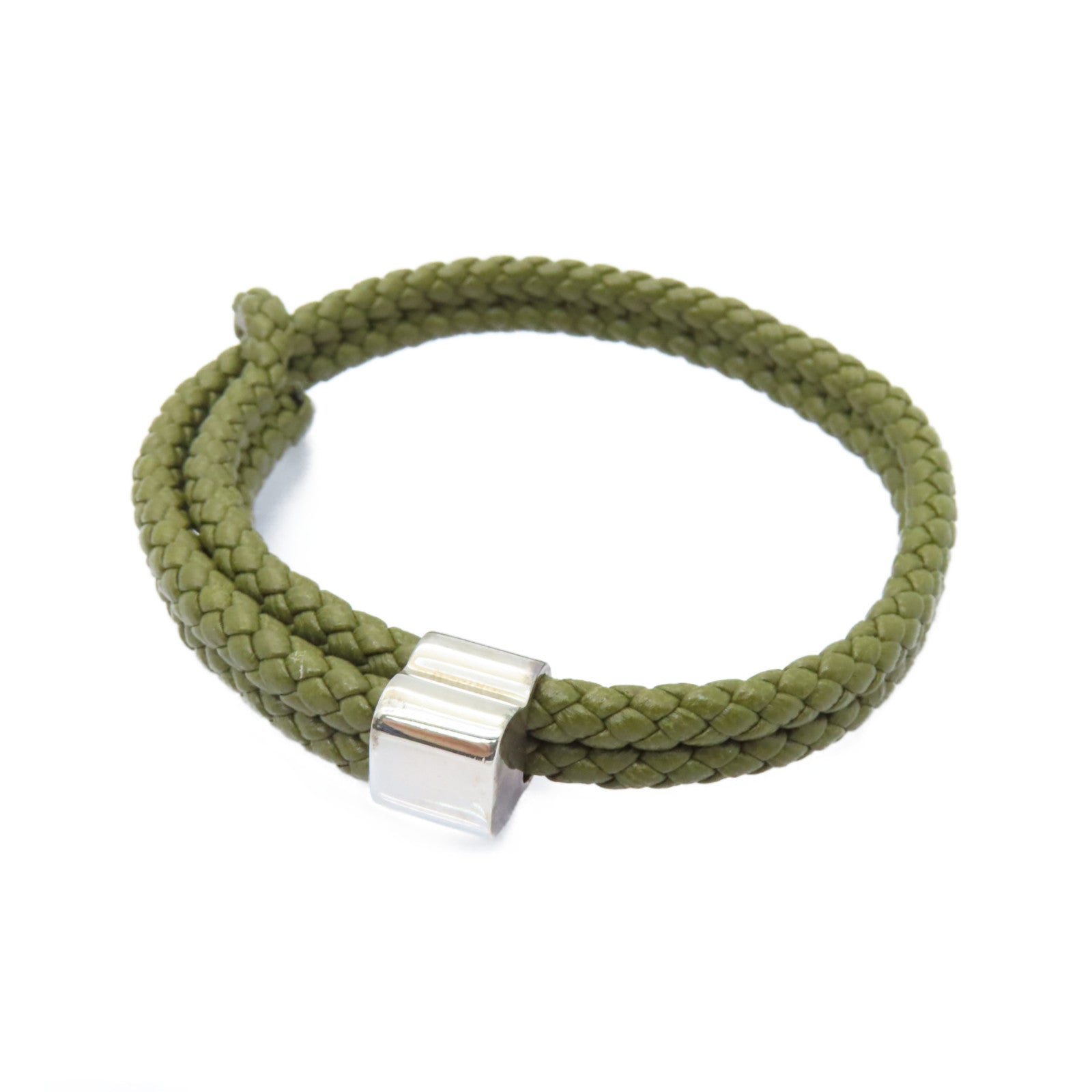 BOTTEGA VENETA 牛皮皮革Bracelets金扣手鏈綠色