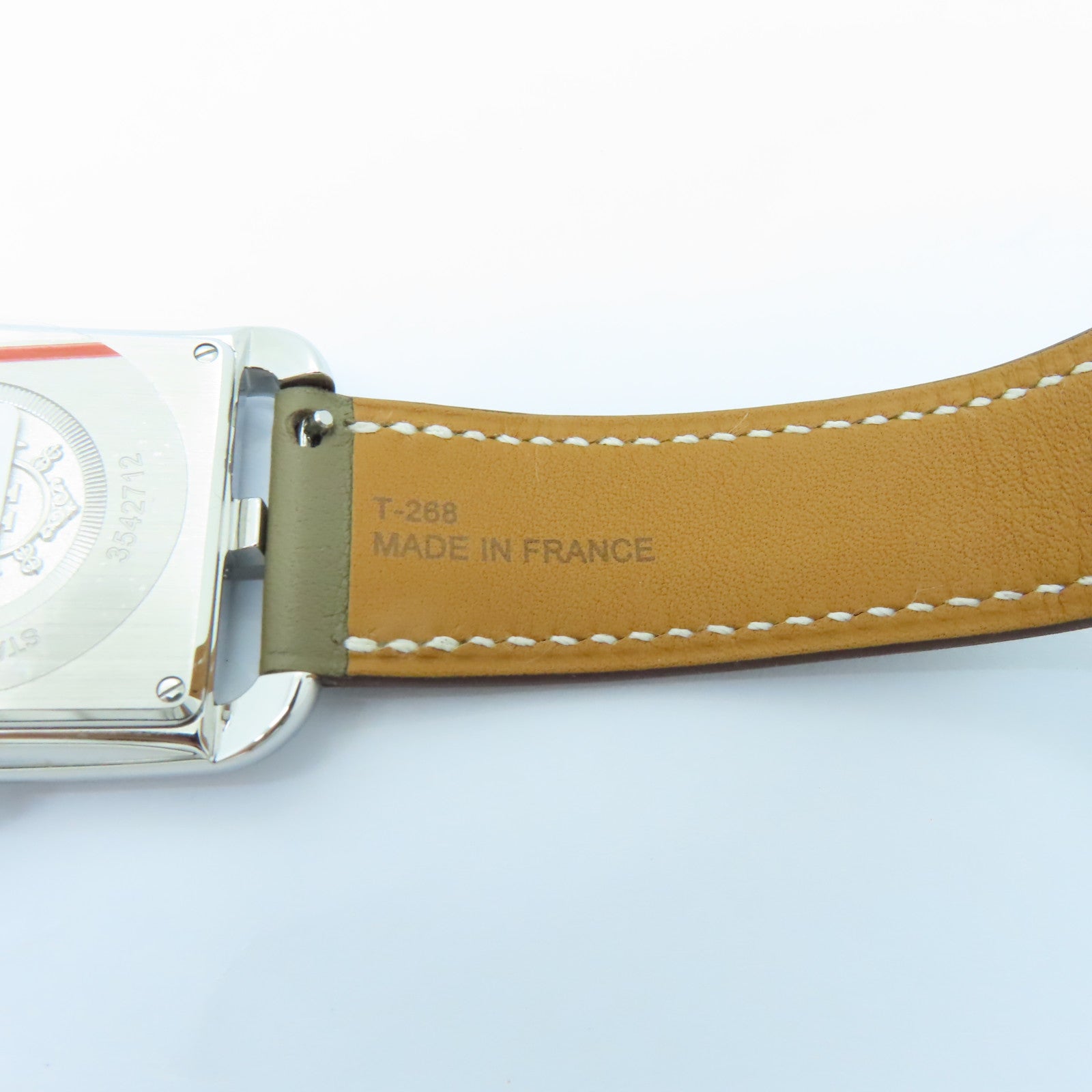 HERMES Cape Cod Watch不鏽鋼手錶石英機芯白色