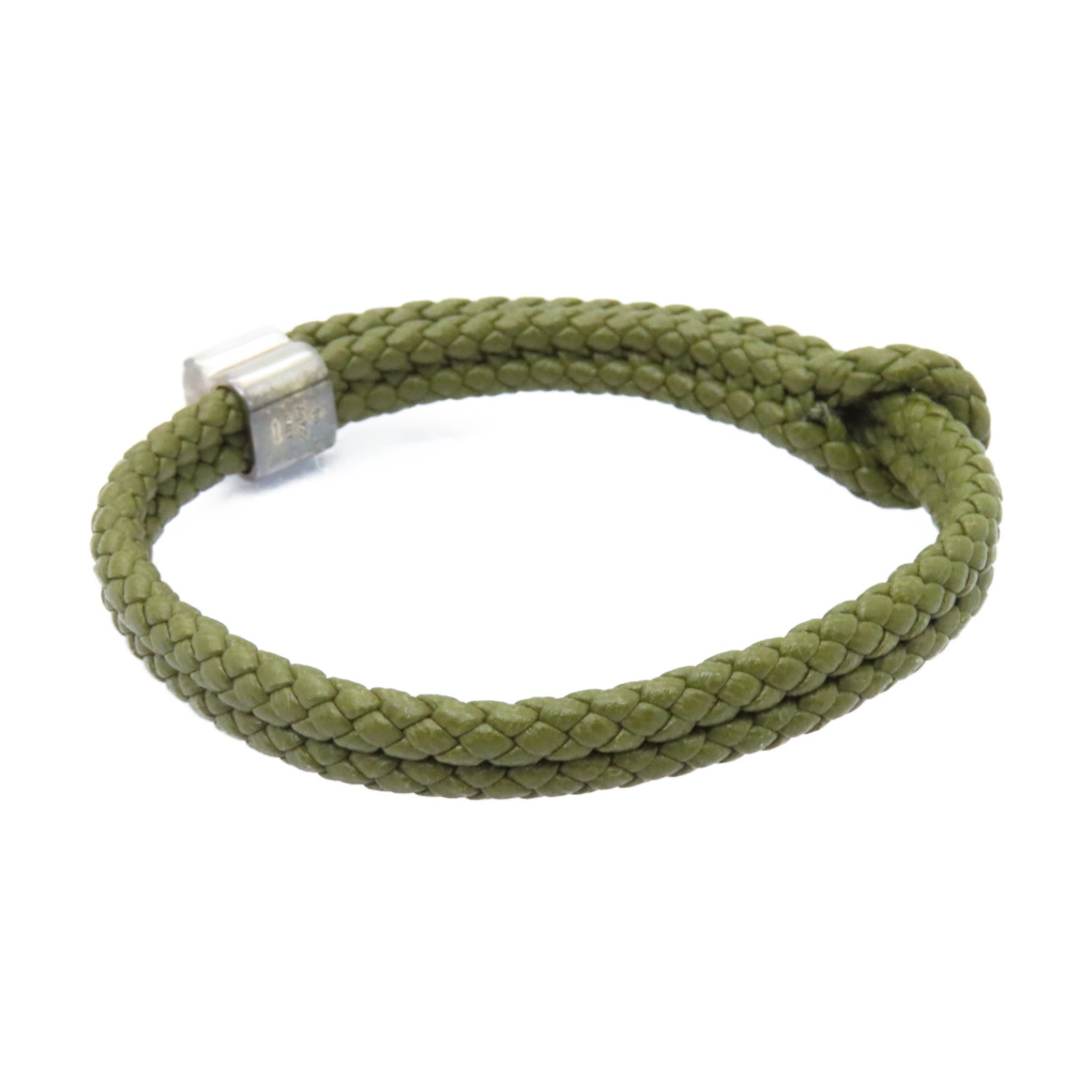 BOTTEGA VENETA 牛皮皮革Bracelets金扣手鏈綠色