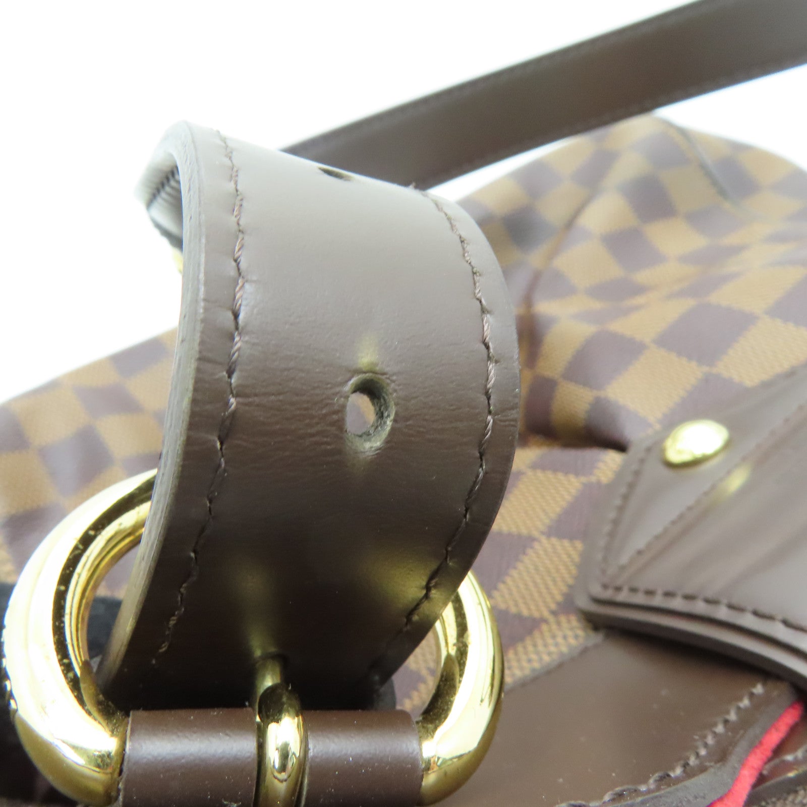 LOUIS VUITTON [Sharp Discount] Damier Sistina PM Shoulder Gold Buckle Shoulder Bag Brown